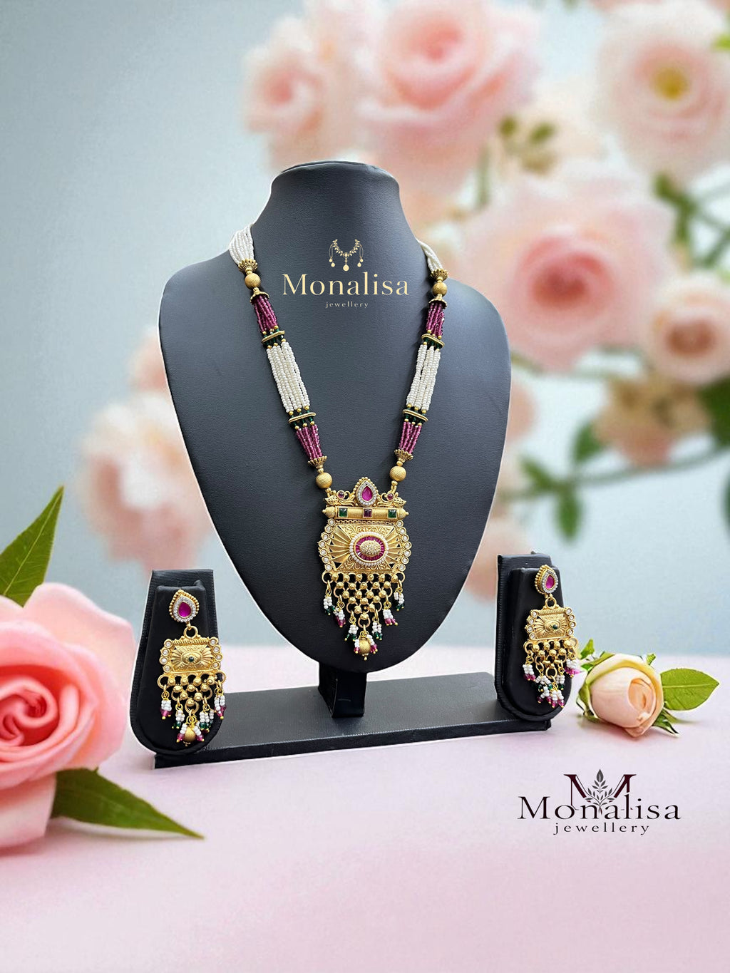 Saaj Antique Designer Long Necklace