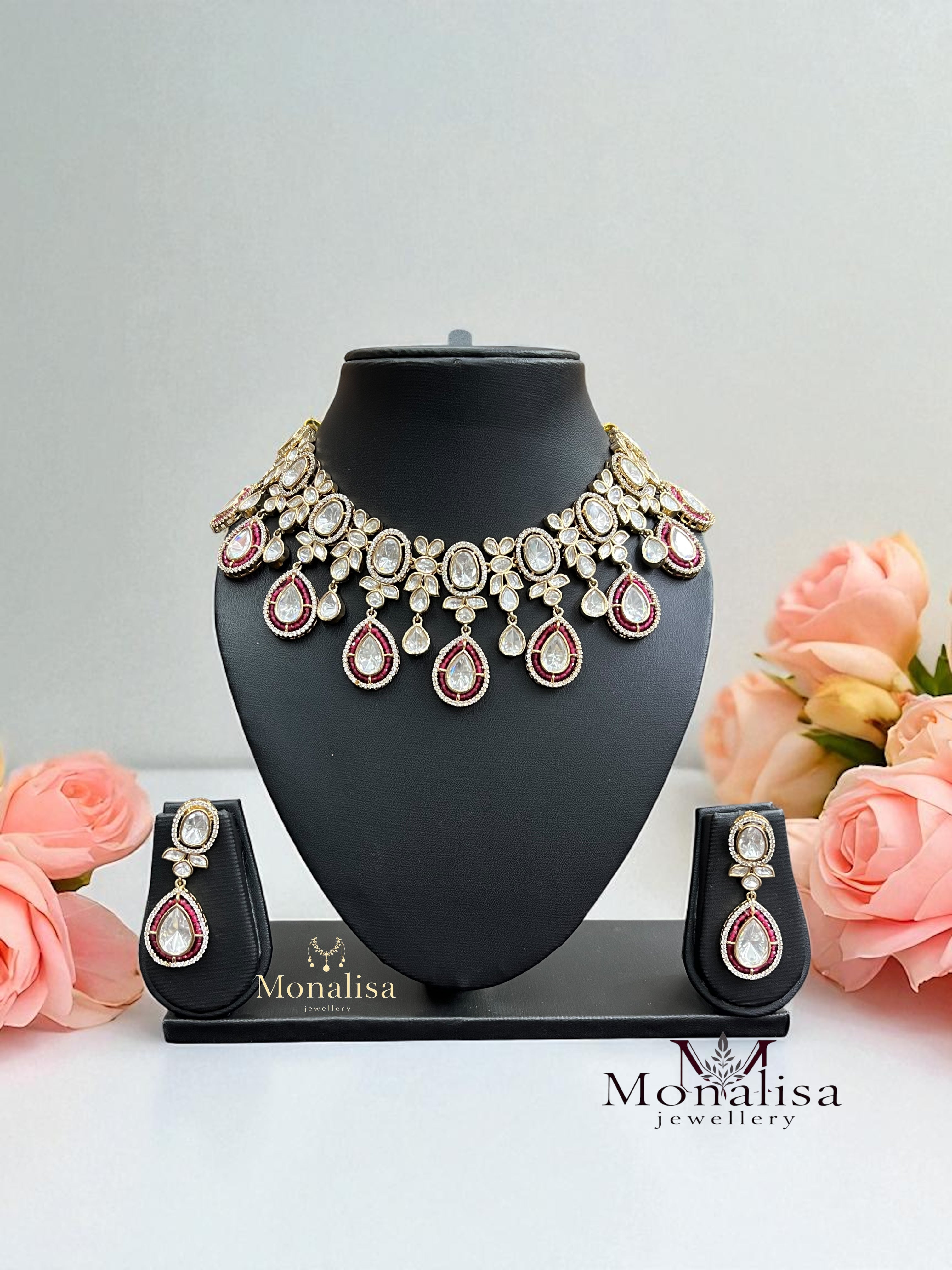 Ditiksha Polki Designer Necklace Set
