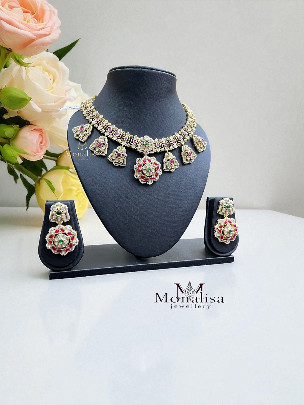 Meenal R.S Antique Designer Necklace Set