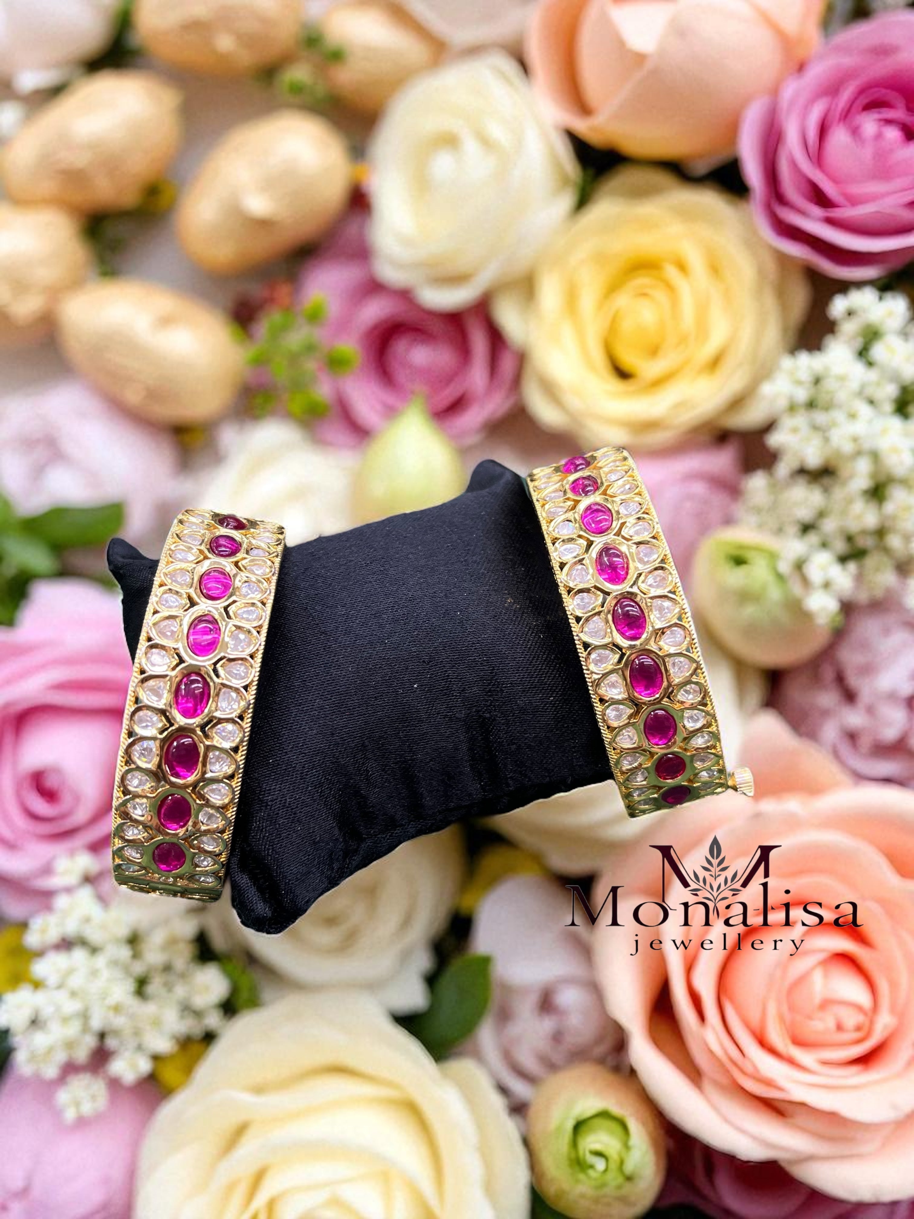 Kajal Polki Designer Bangles