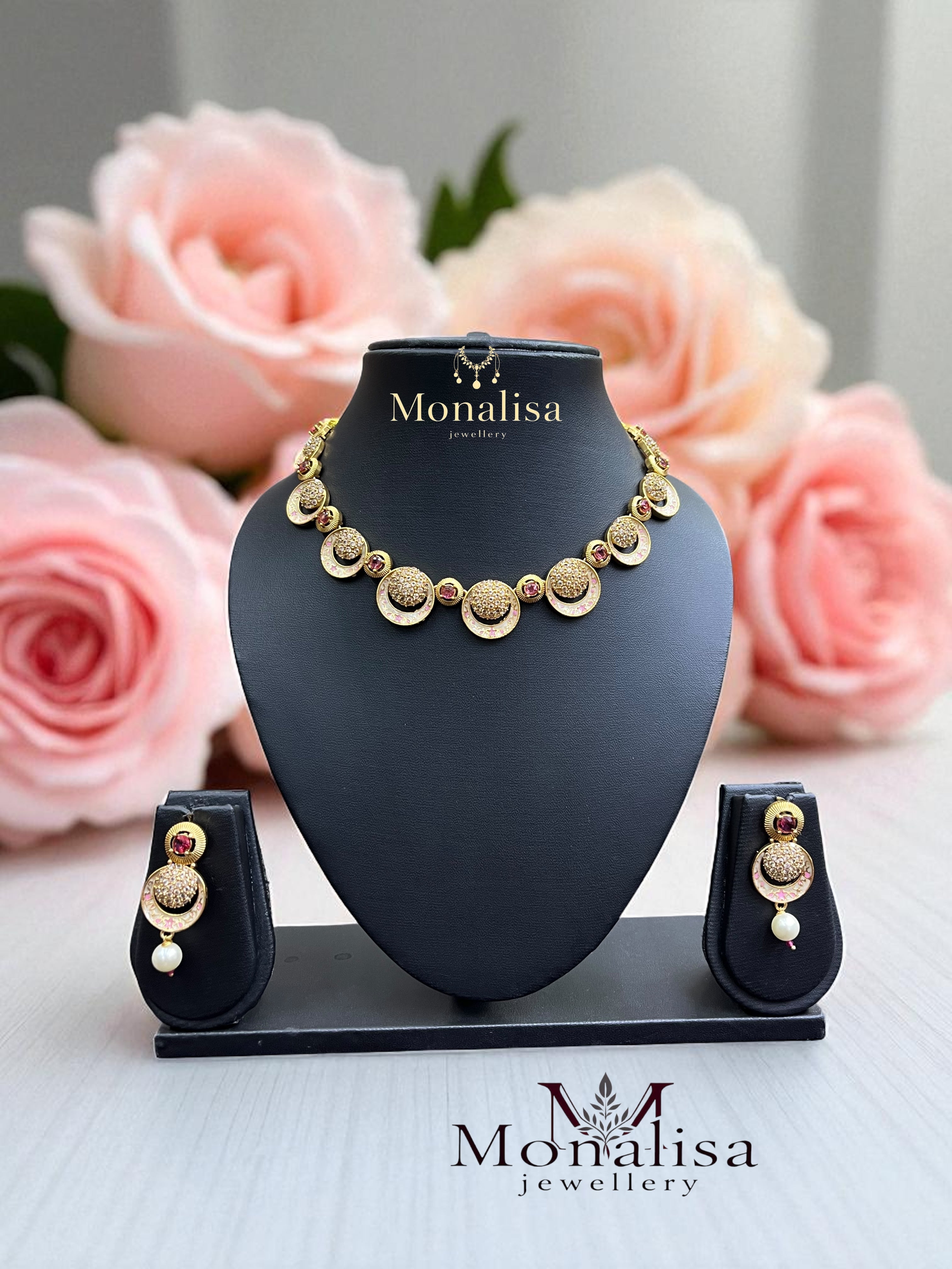 Lavangi Antique Designer Necklace Set