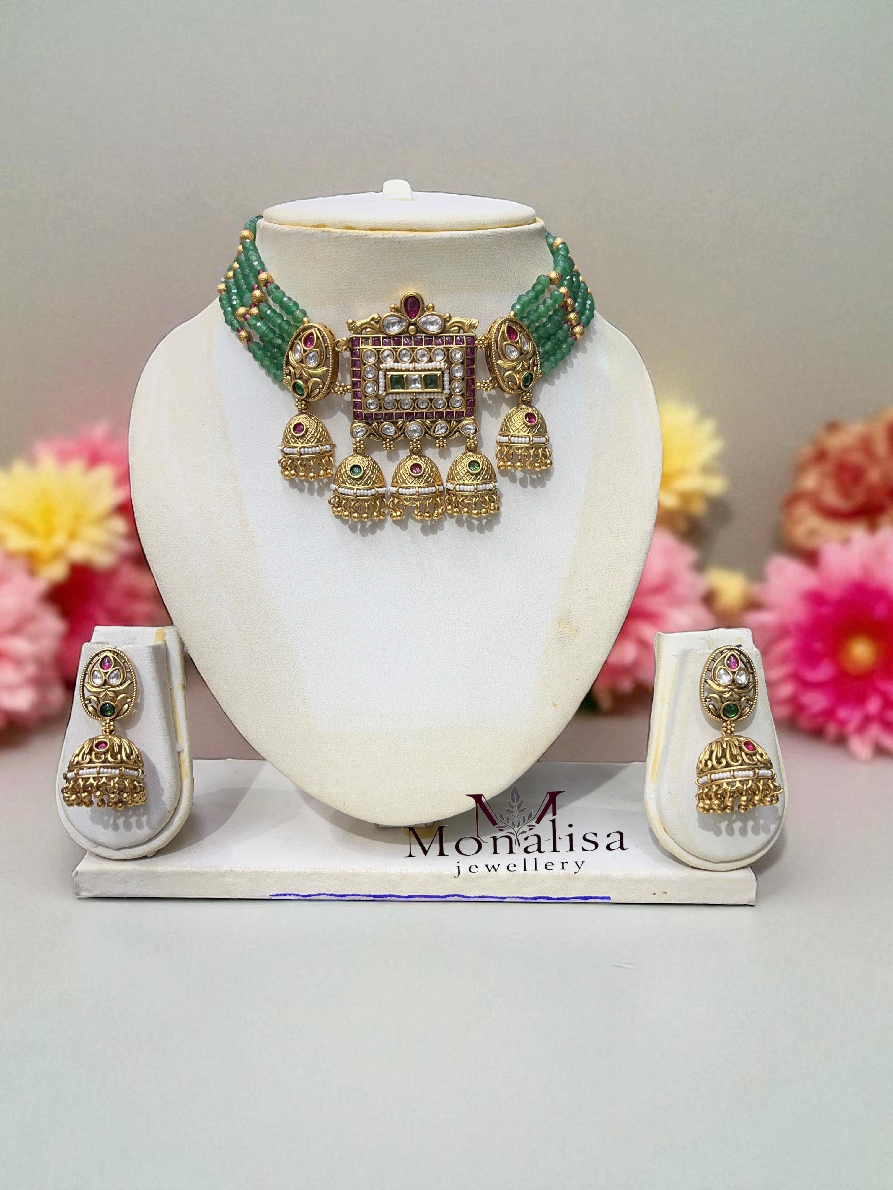 Saanvi Antique Designer Necklace Set