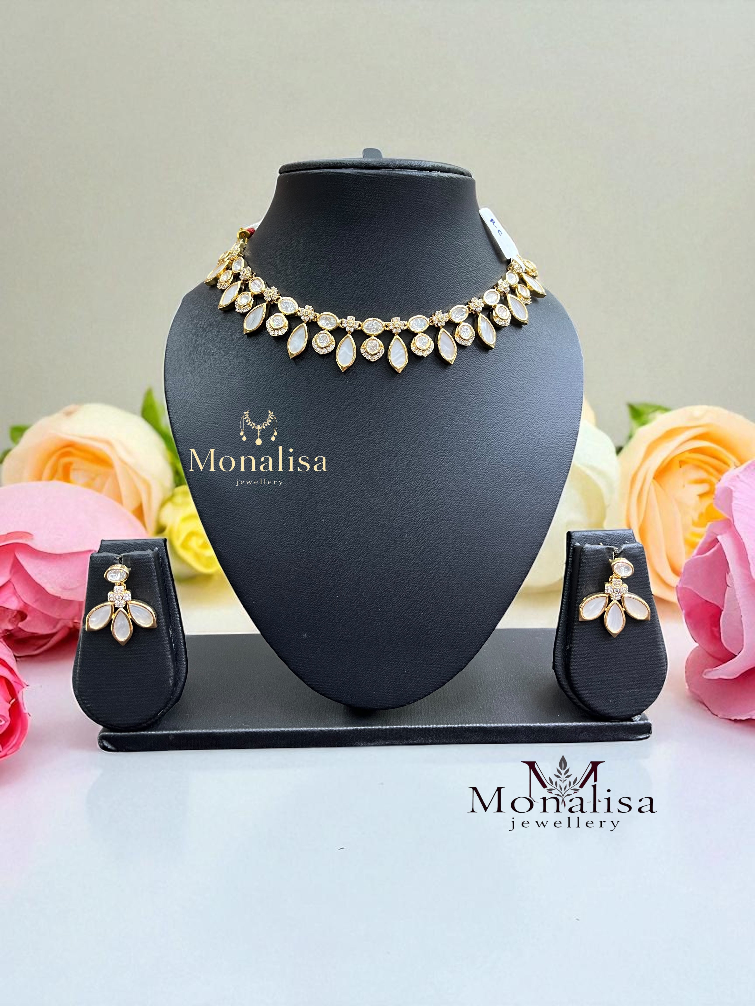 Kashvi Polki Designer Necklace Set