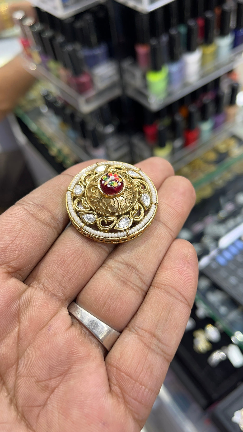 Paridhi Red Antique Designer Ring