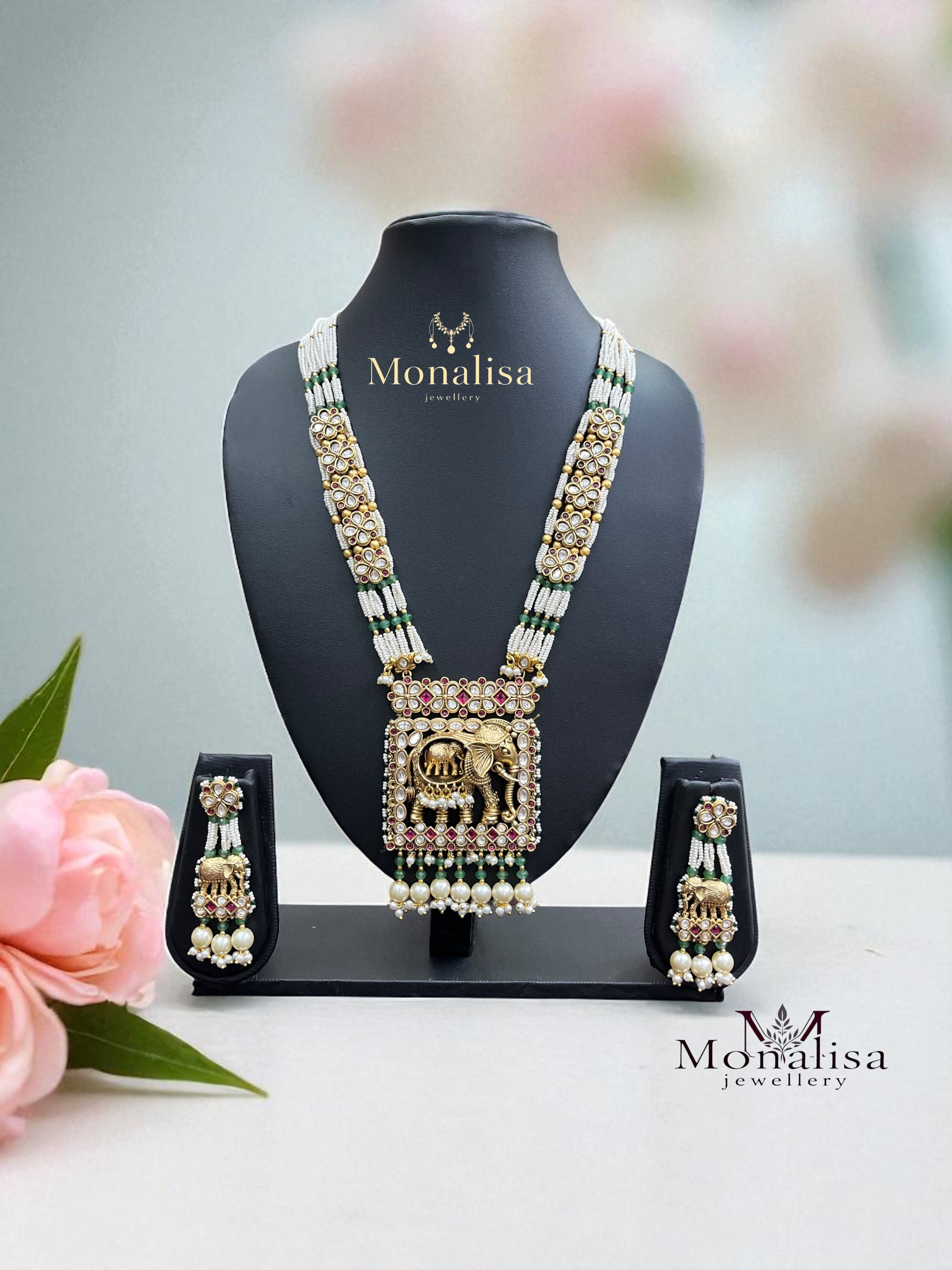 Pratigya Antique Designer Long Necklace