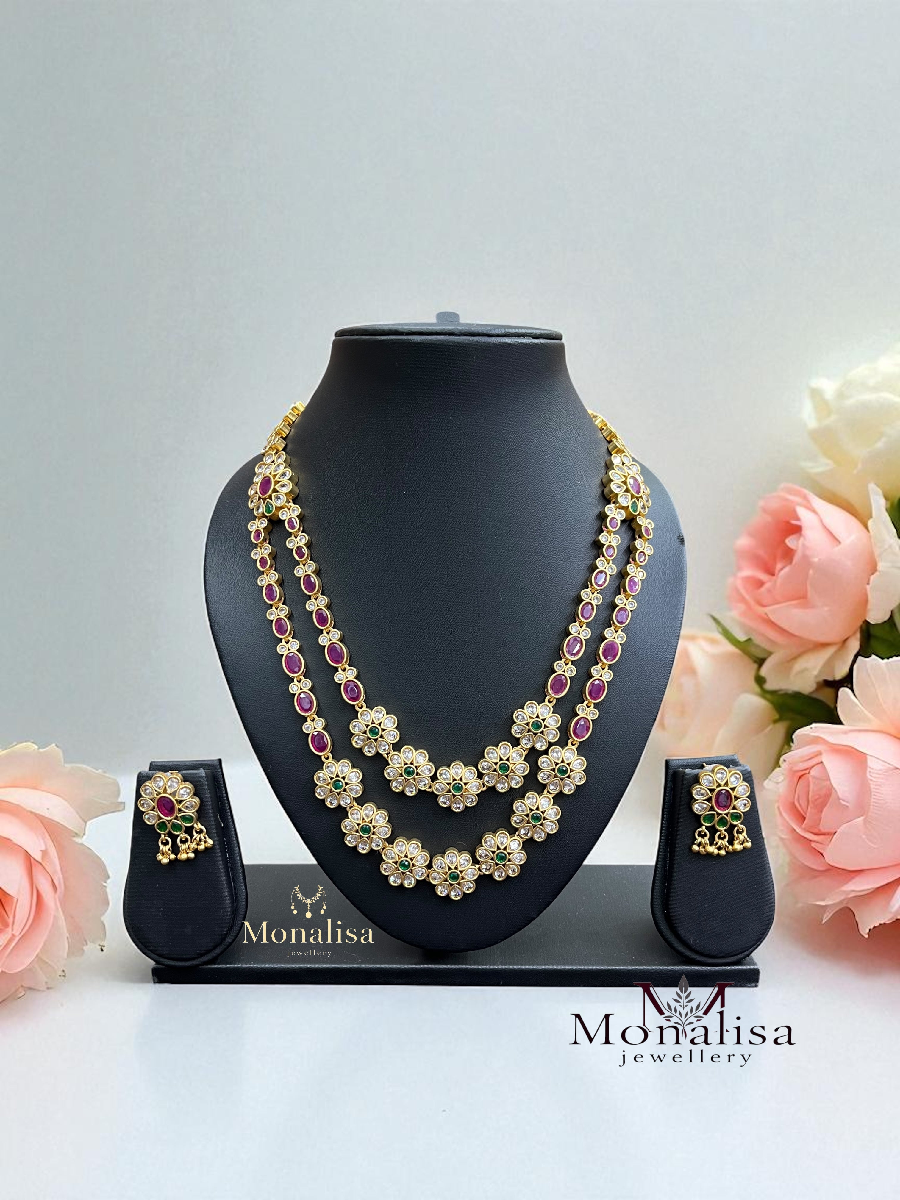 Khusila Antique Designer Necklace Set