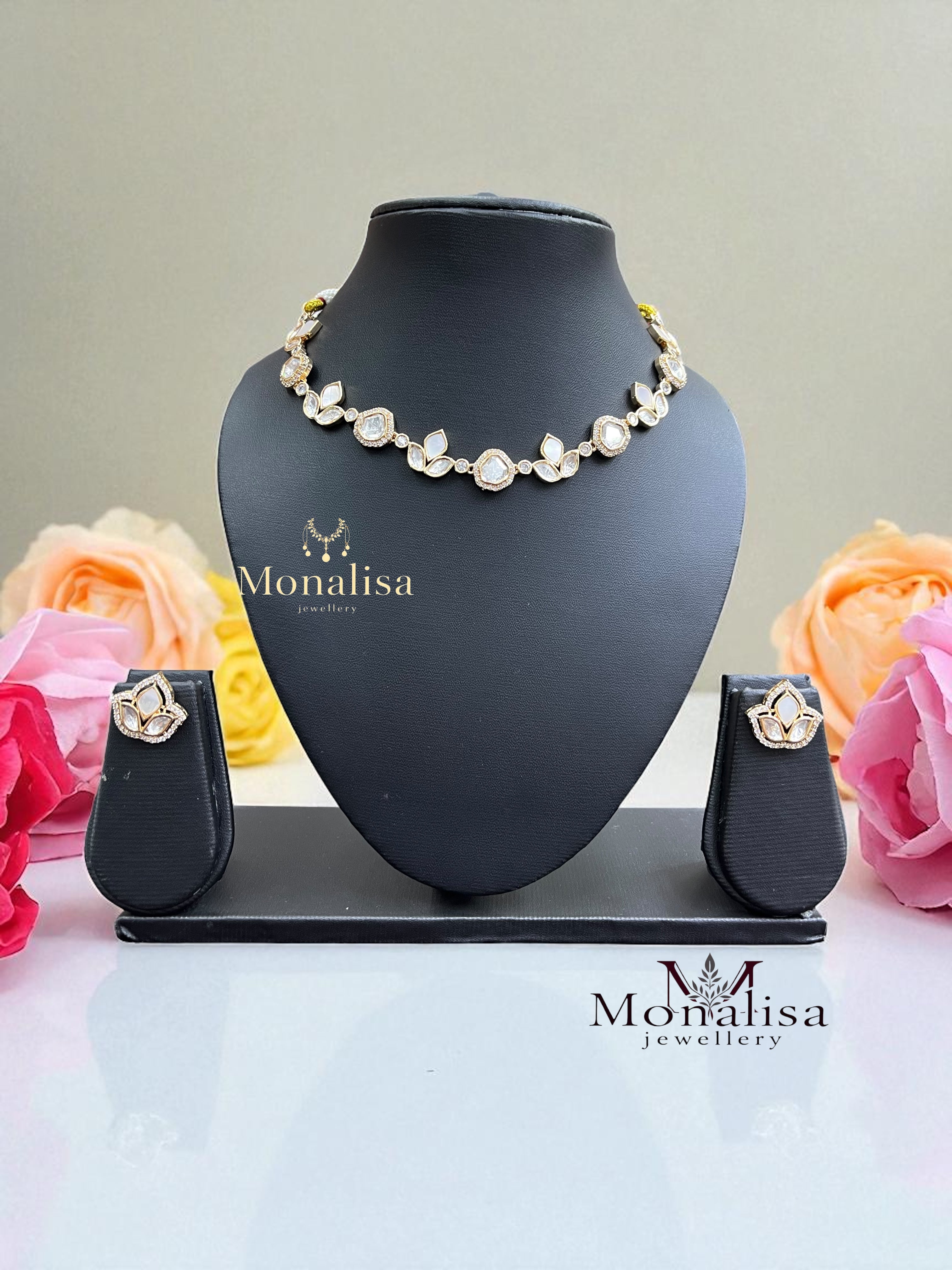 Keyuri Polki Designer Necklace Set