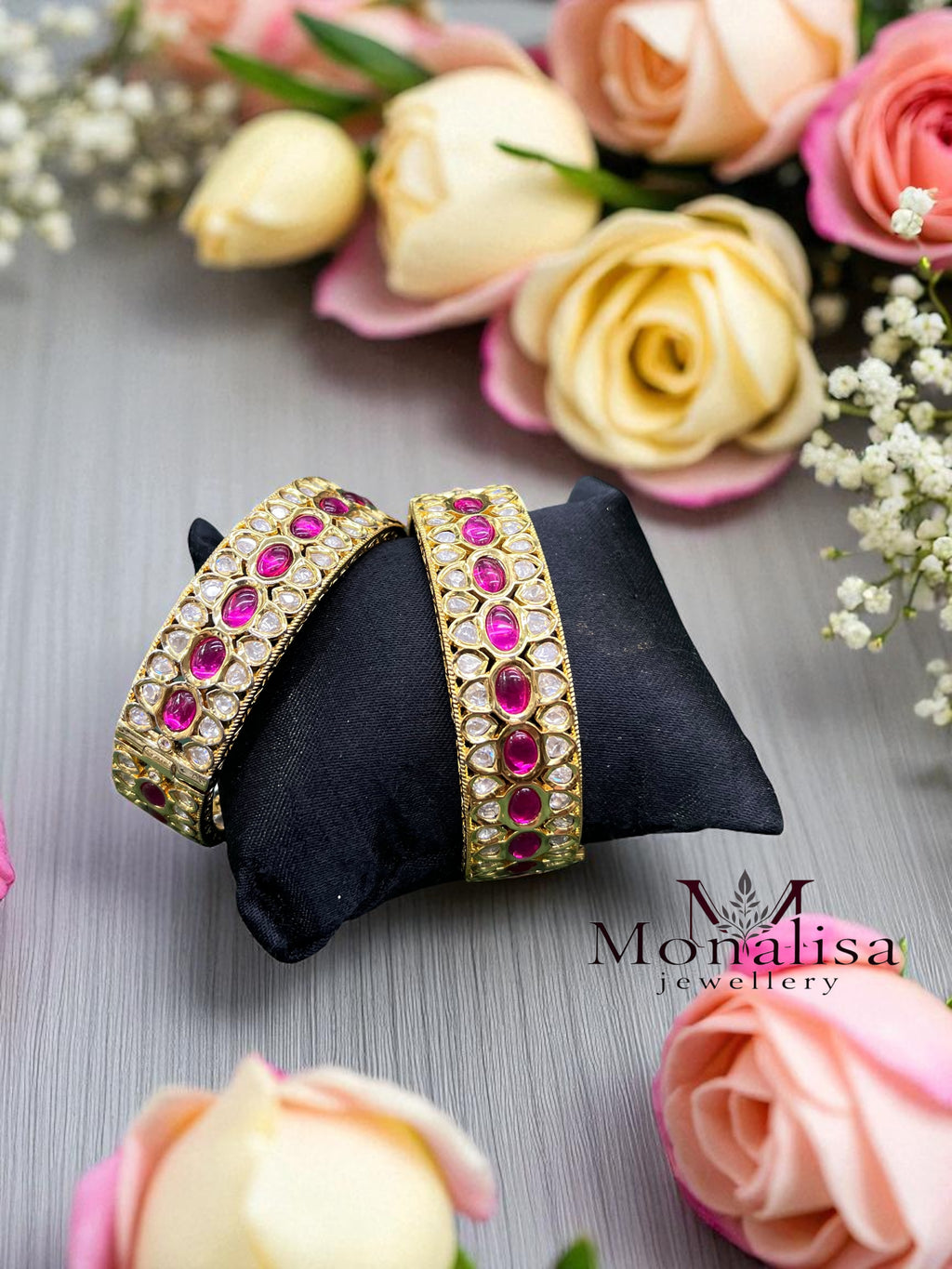 Kajal Polki Designer Bangles