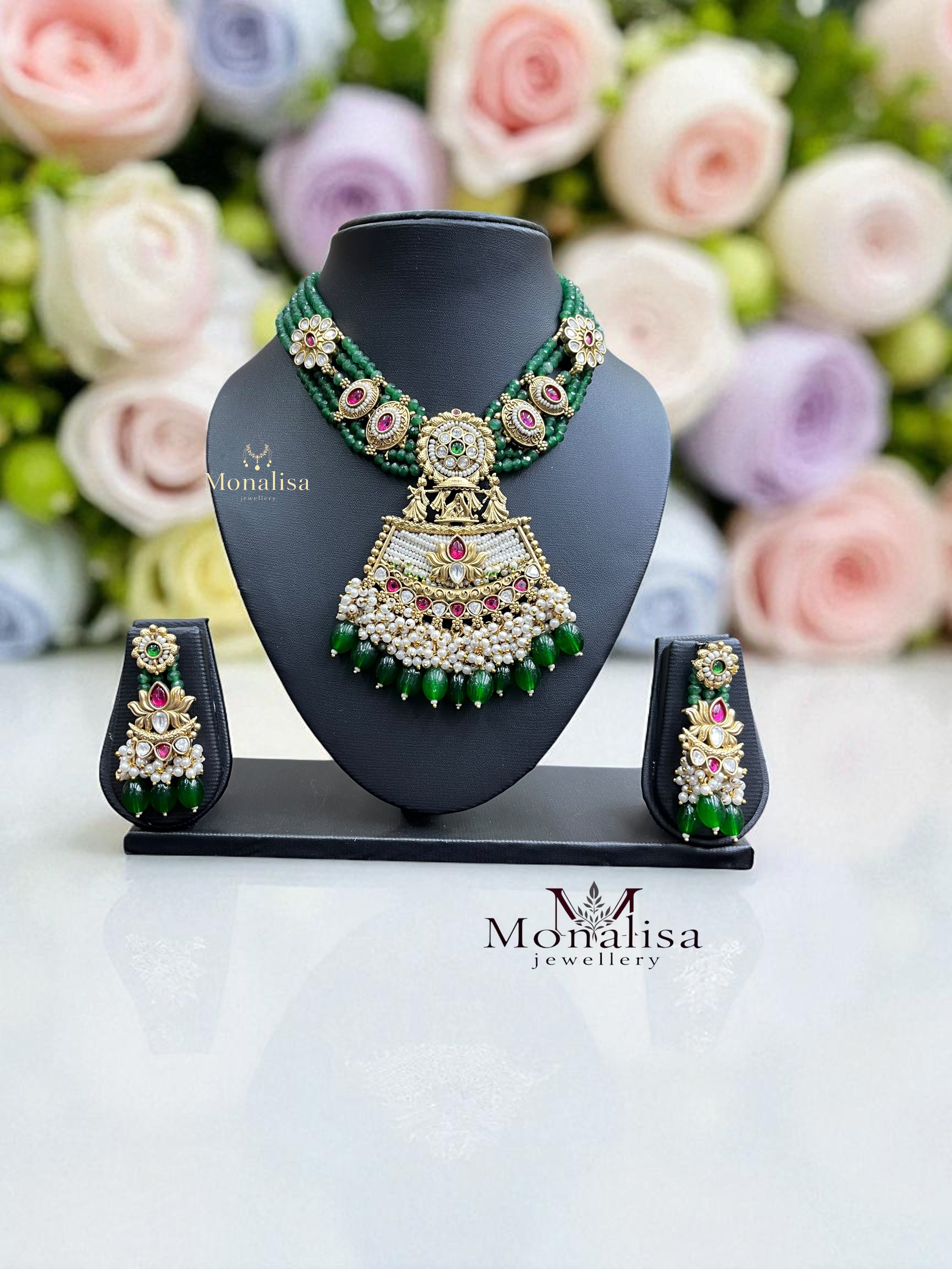 Idrani Antique Designer Necklace Set