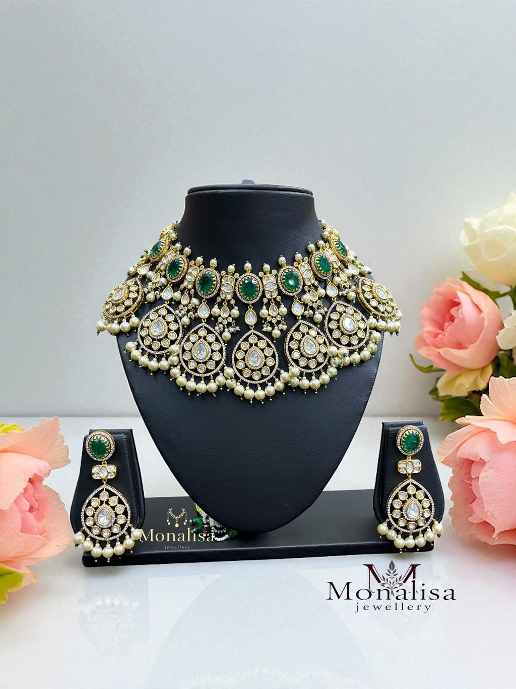 Nirjala Polki Designer Necklace Set