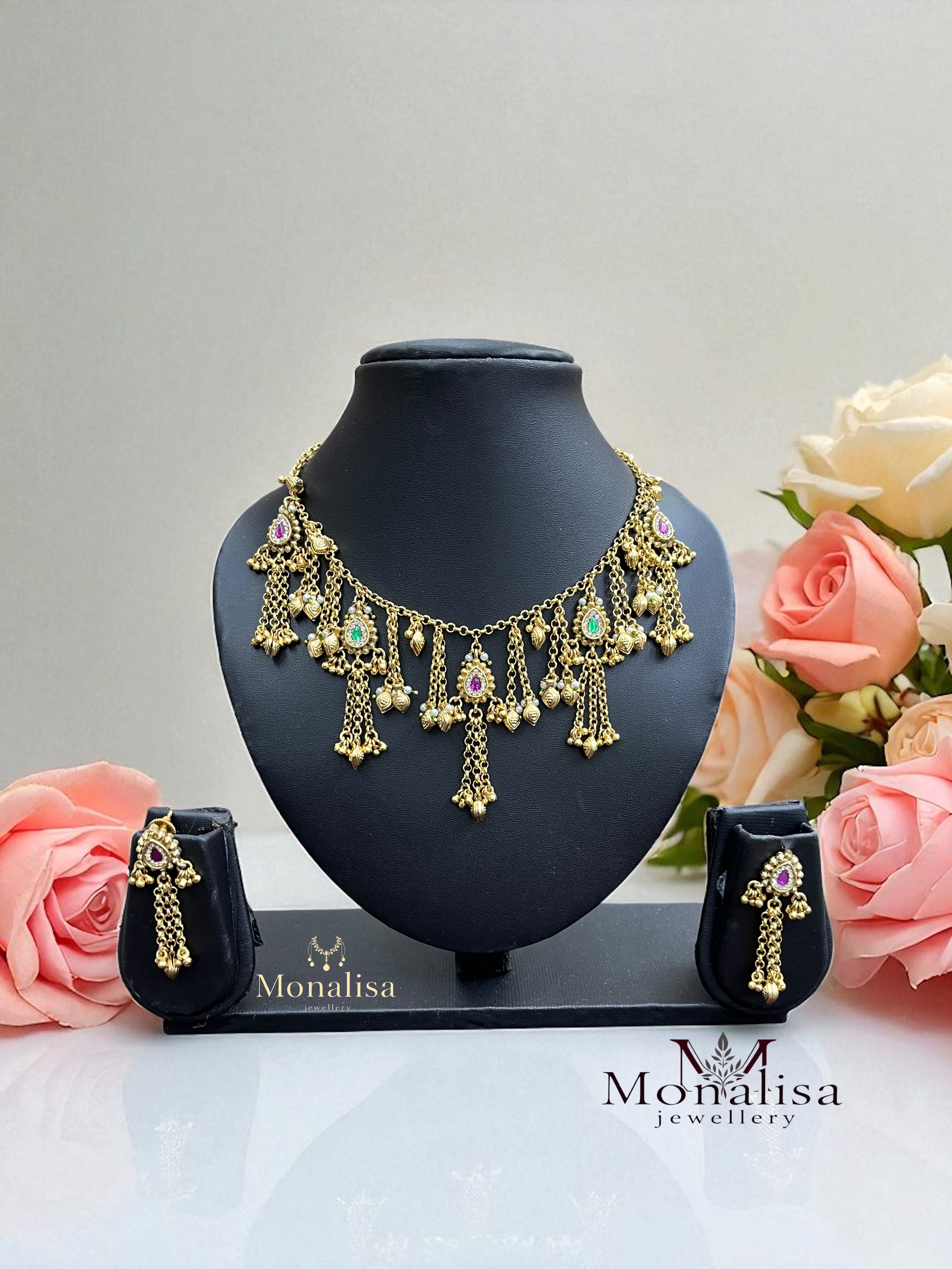 Payoda Antique Designer Necklace Set