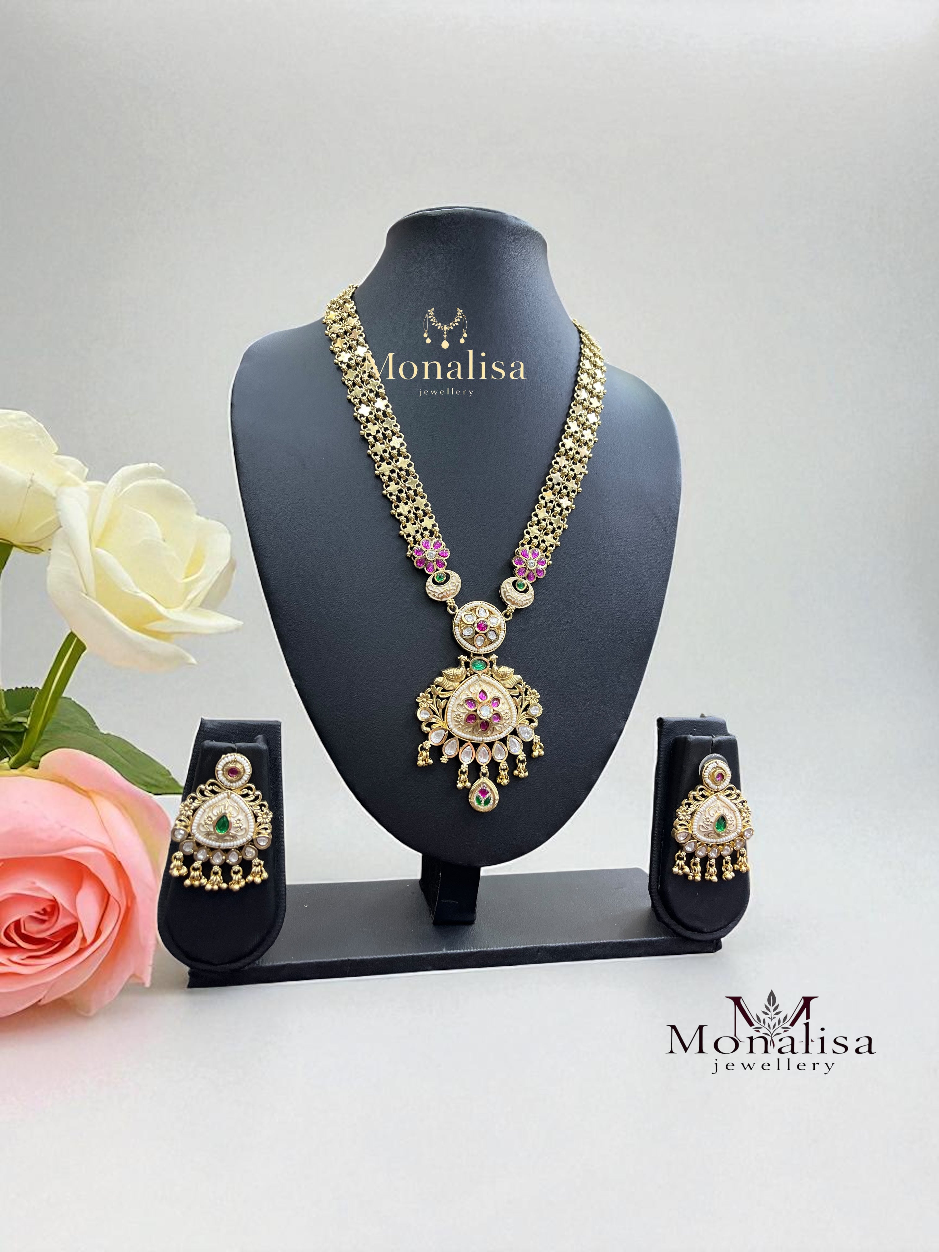 Neetal Antique Designer Long Necklace