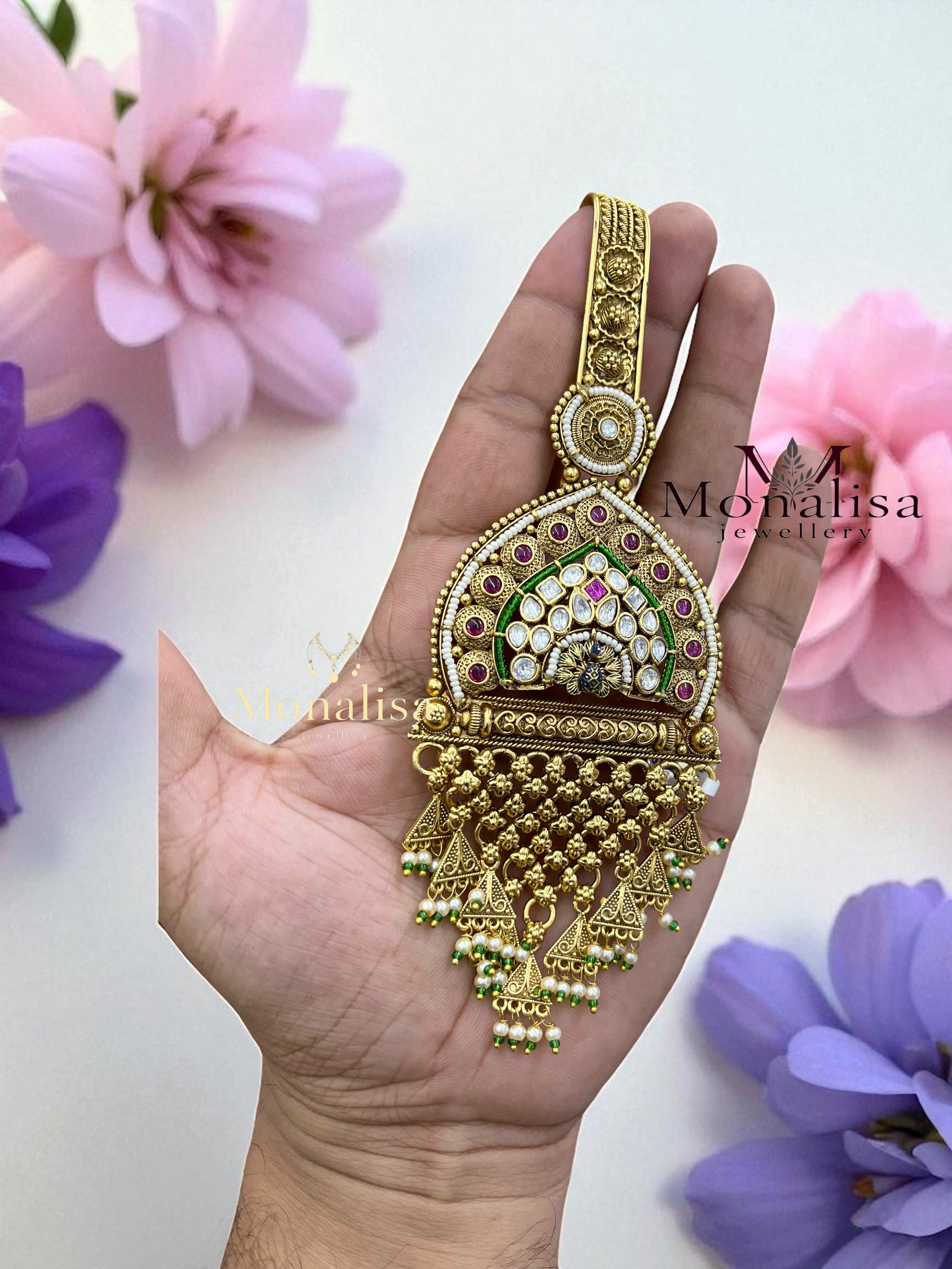 Parama Peacock Antique Designer Challa