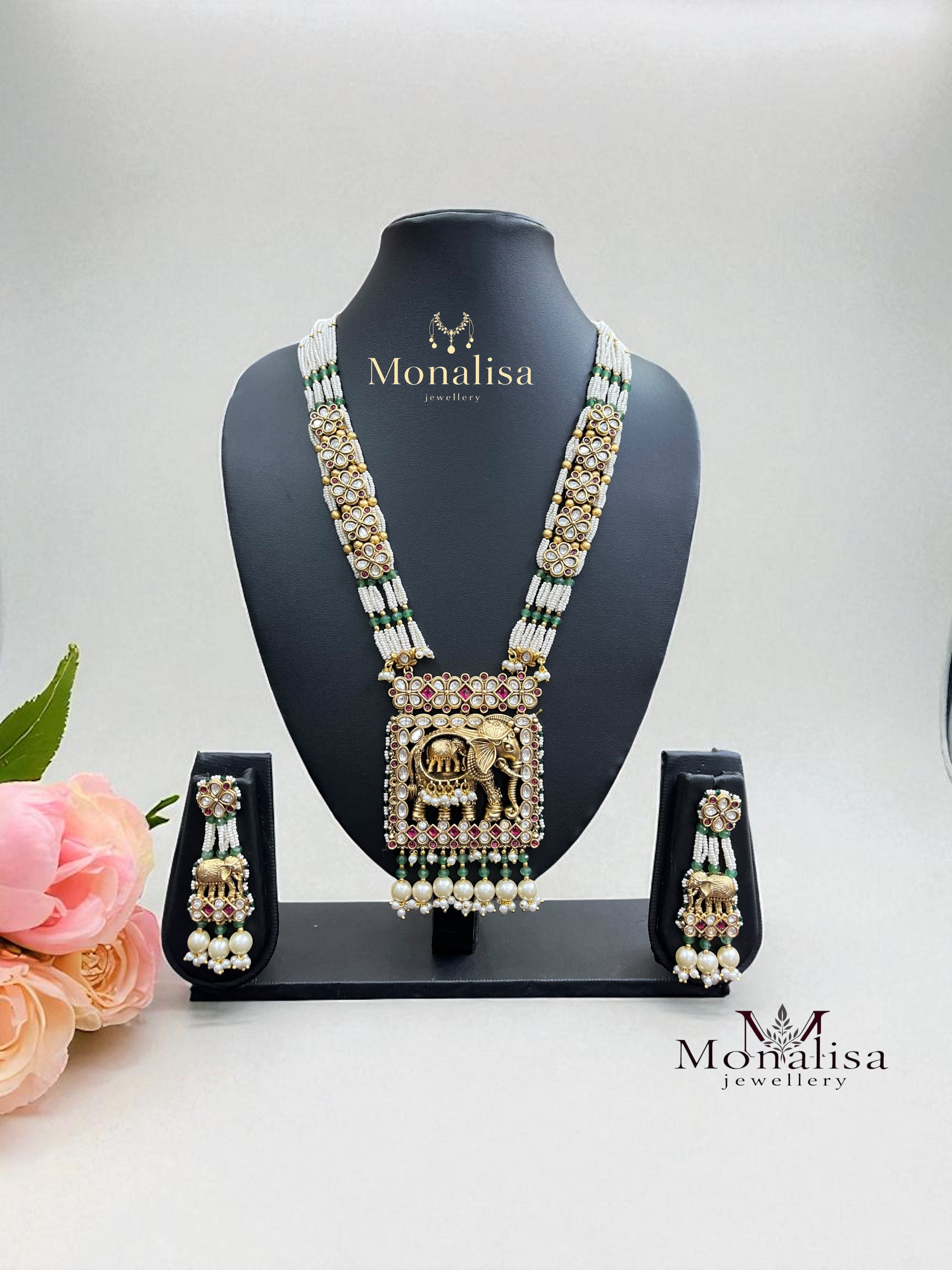 Pratigya Antique Designer Long Necklace