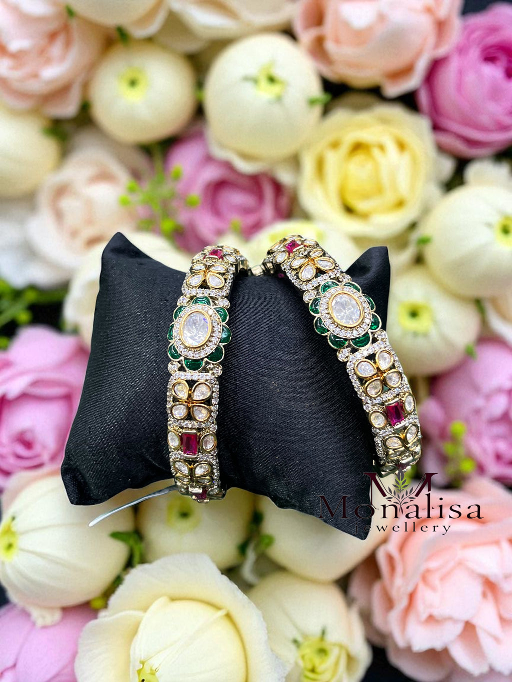 Lekha Victorian Polki Designer Bangles