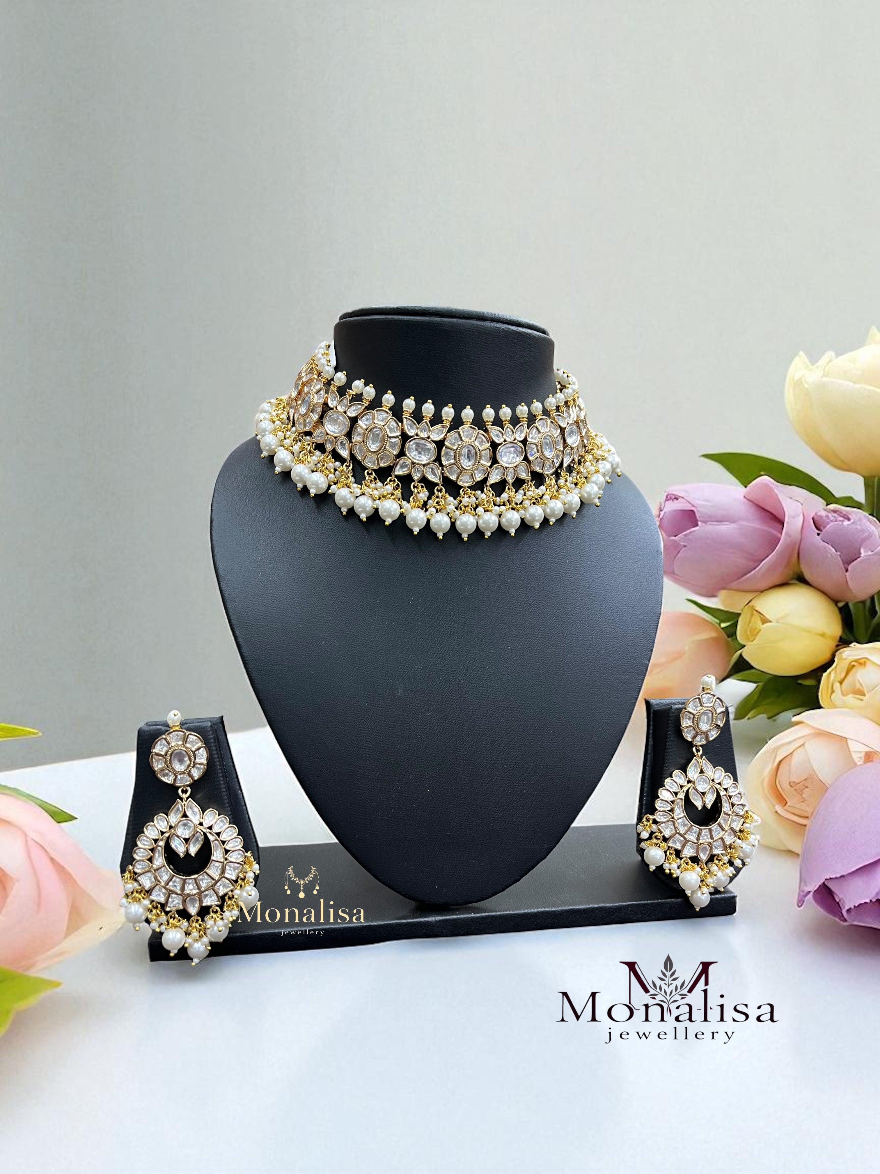 Samrta Polki Designer Necklace Set