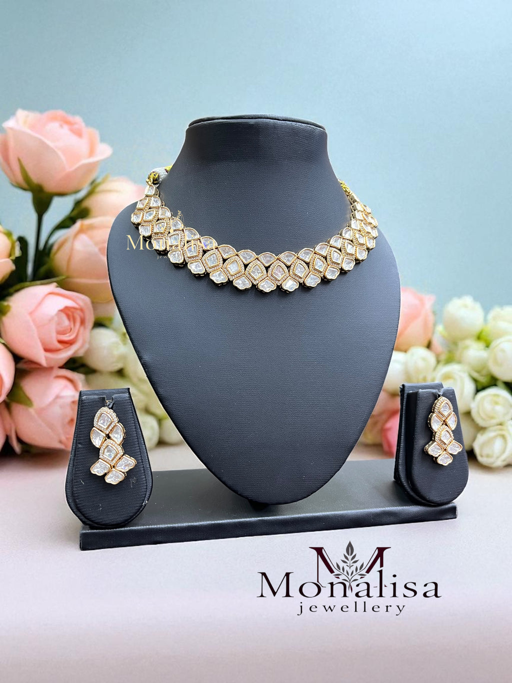 Naaz Polki Designer Necklace Set