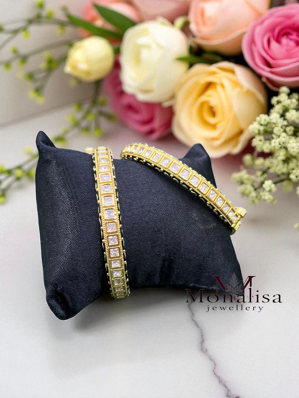 Durva Polki Designer Bangles