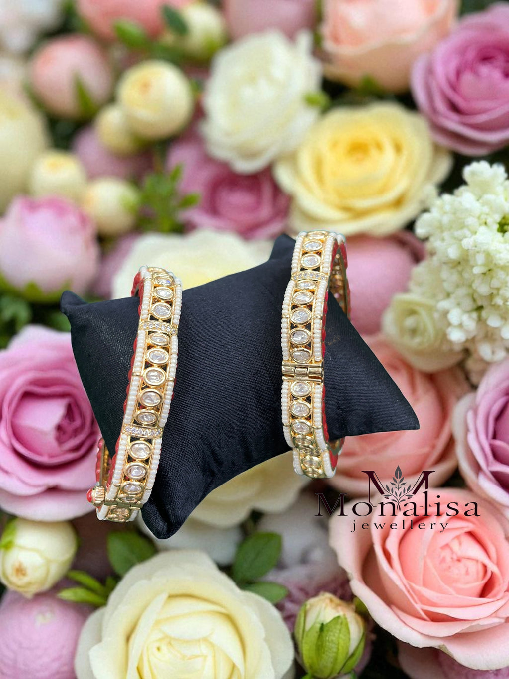 Raveena Polki Designer Bangles