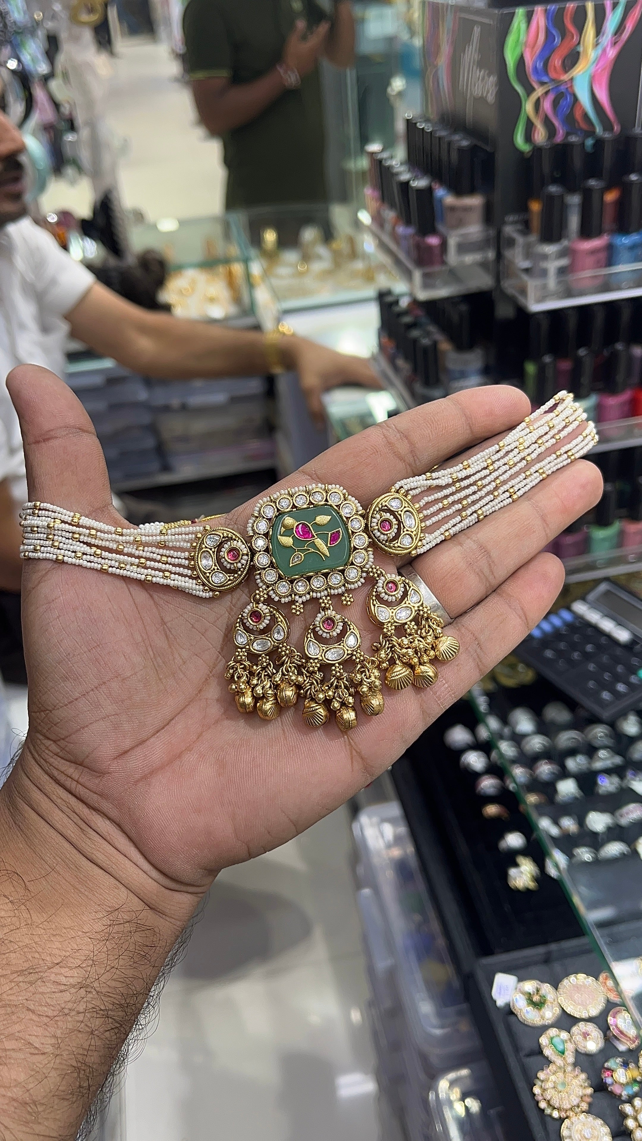 Peacock Antique Designer Choker Set