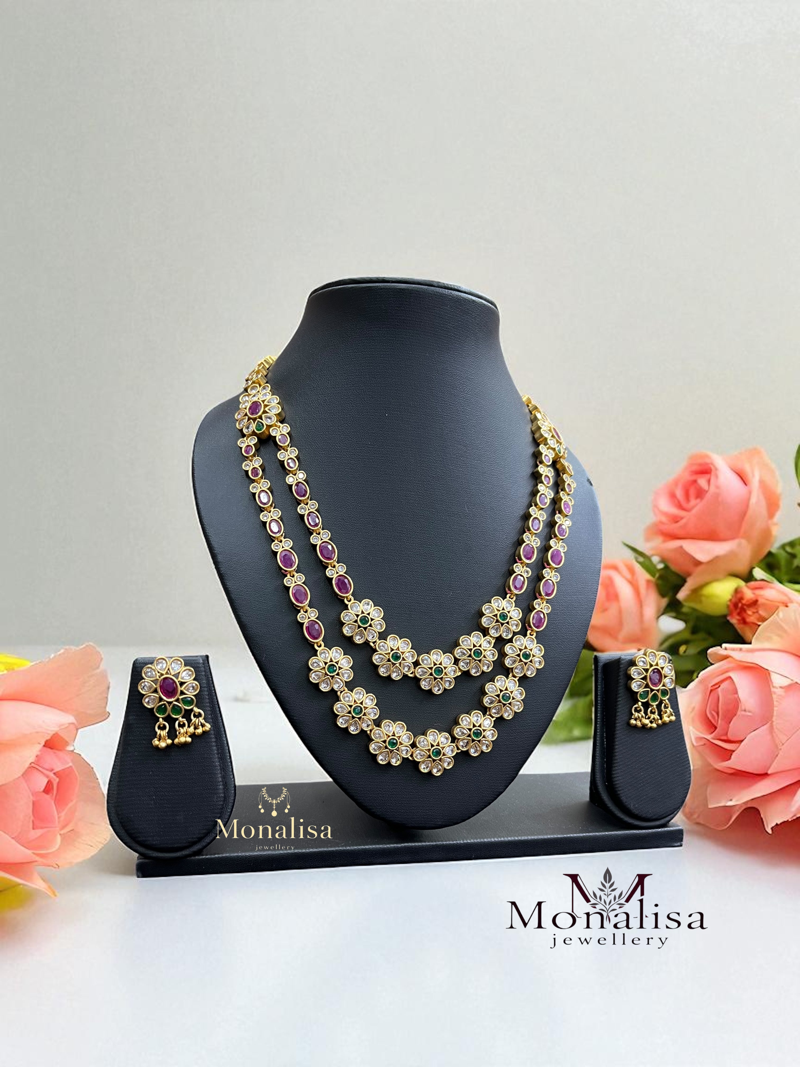 Khusila Antique Designer Necklace Set