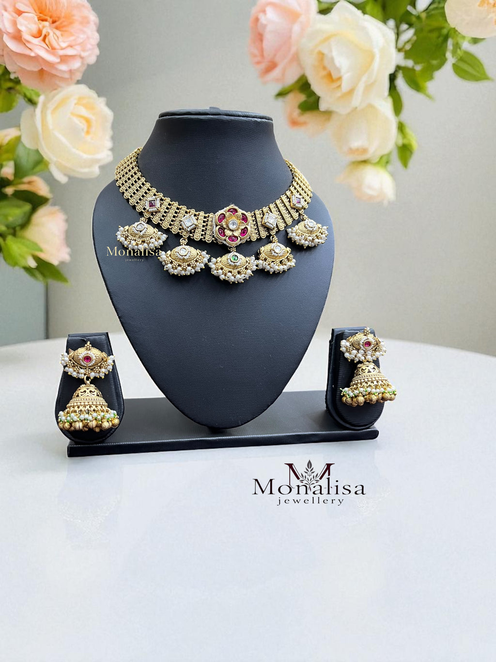 Raagavi Antique Designer Necklace Set