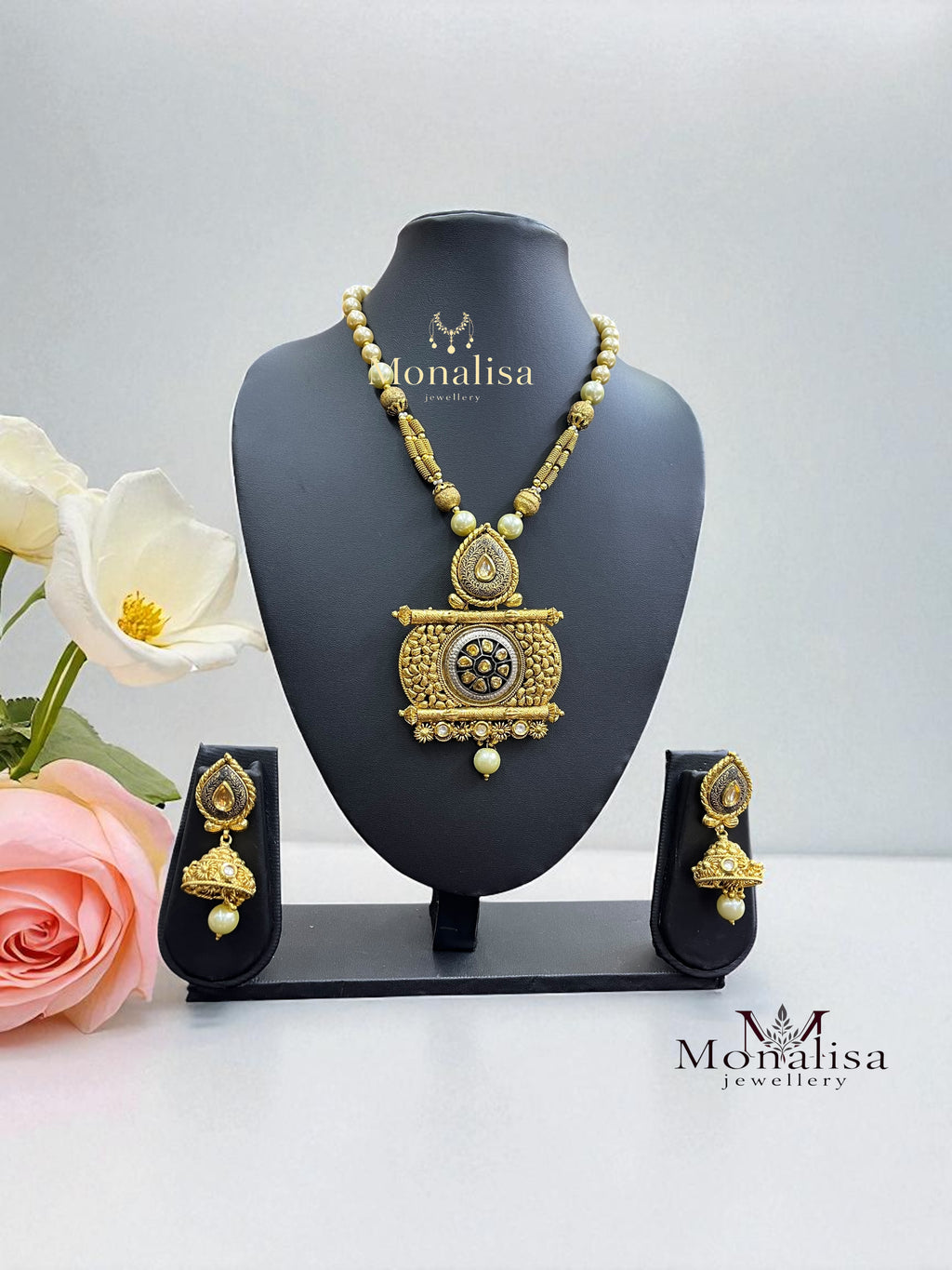 Kumkum Antique Designer Long Necklace