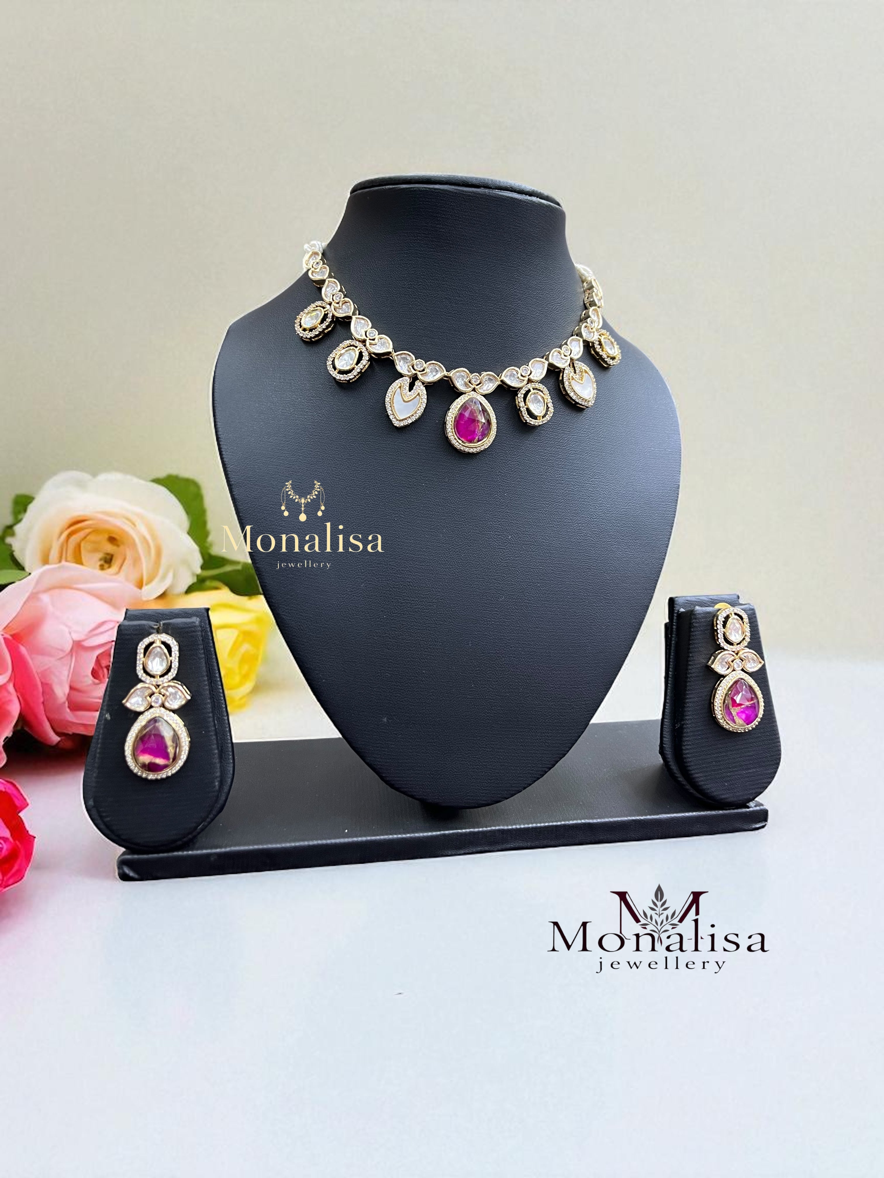 Bindhya Polki Designer Necklace Set