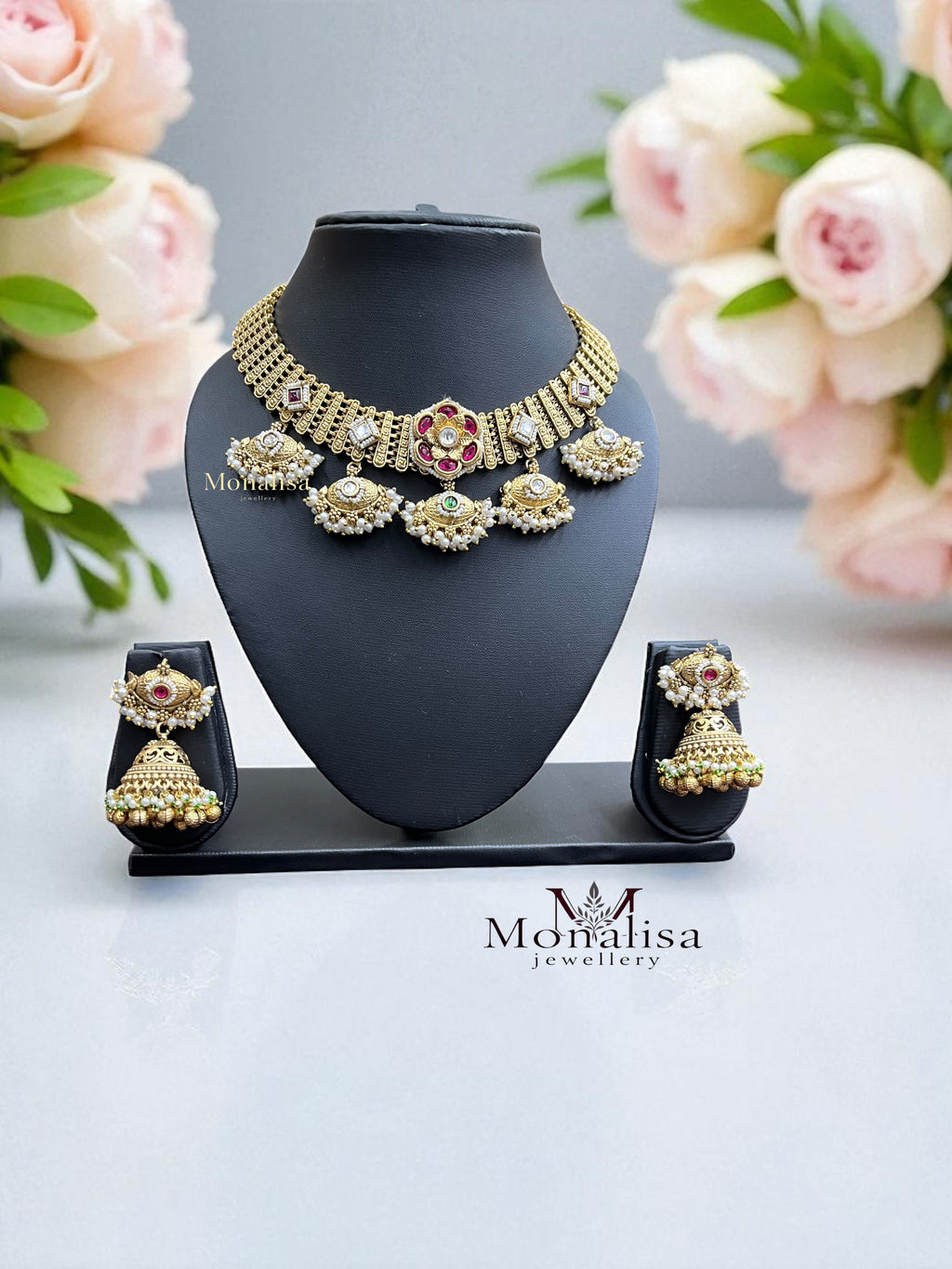 Raagavi Antique Designer Necklace Set