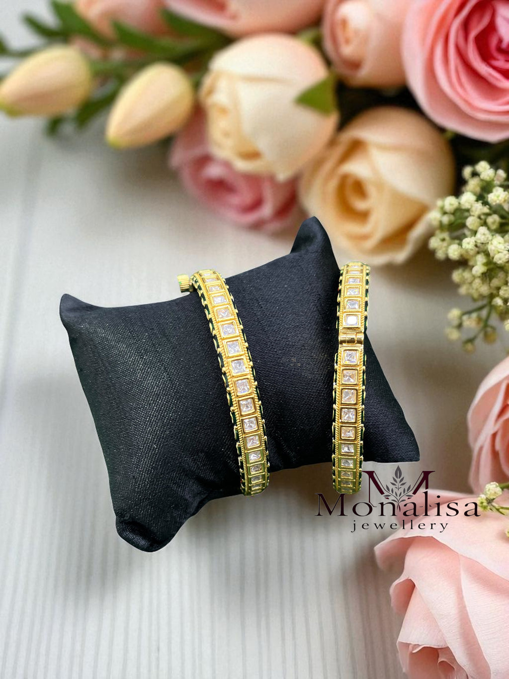 Durva Polki Designer Bangles