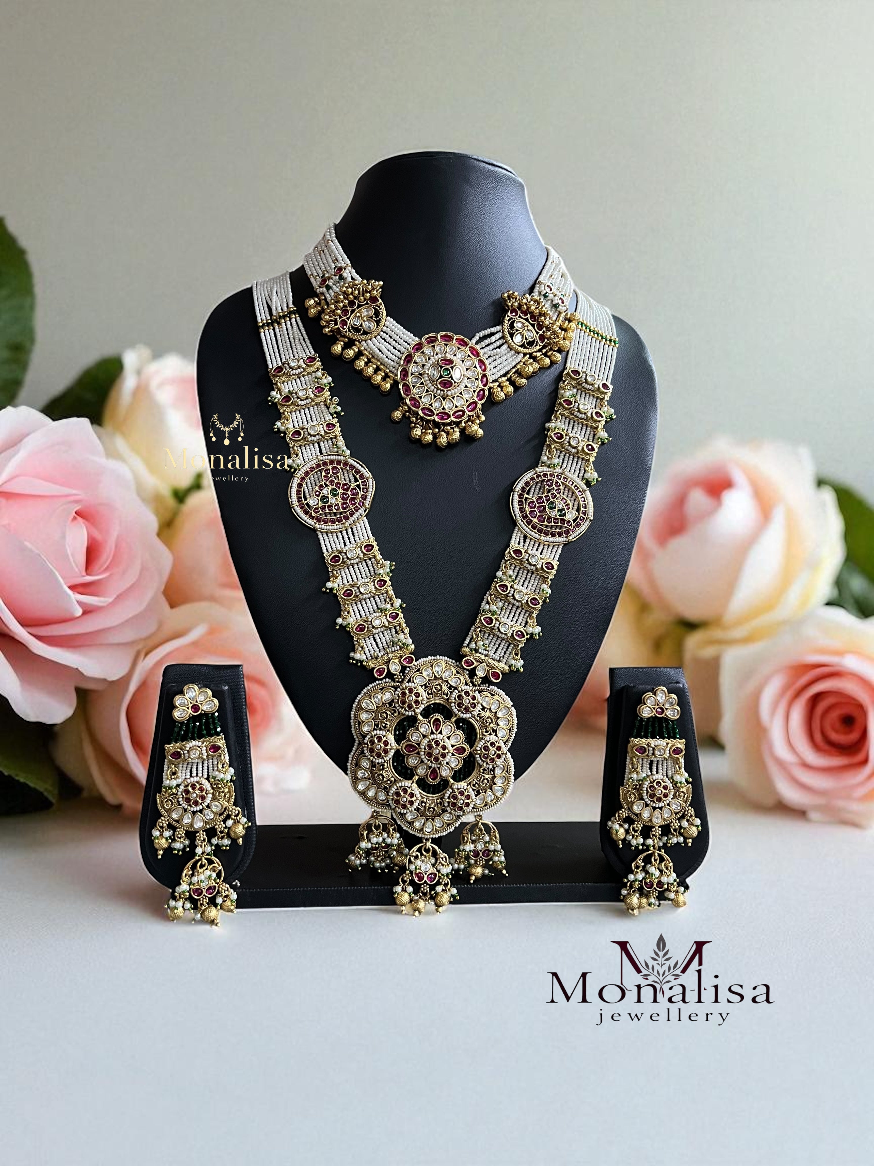 Rajwadi Antique Designer Bridal set