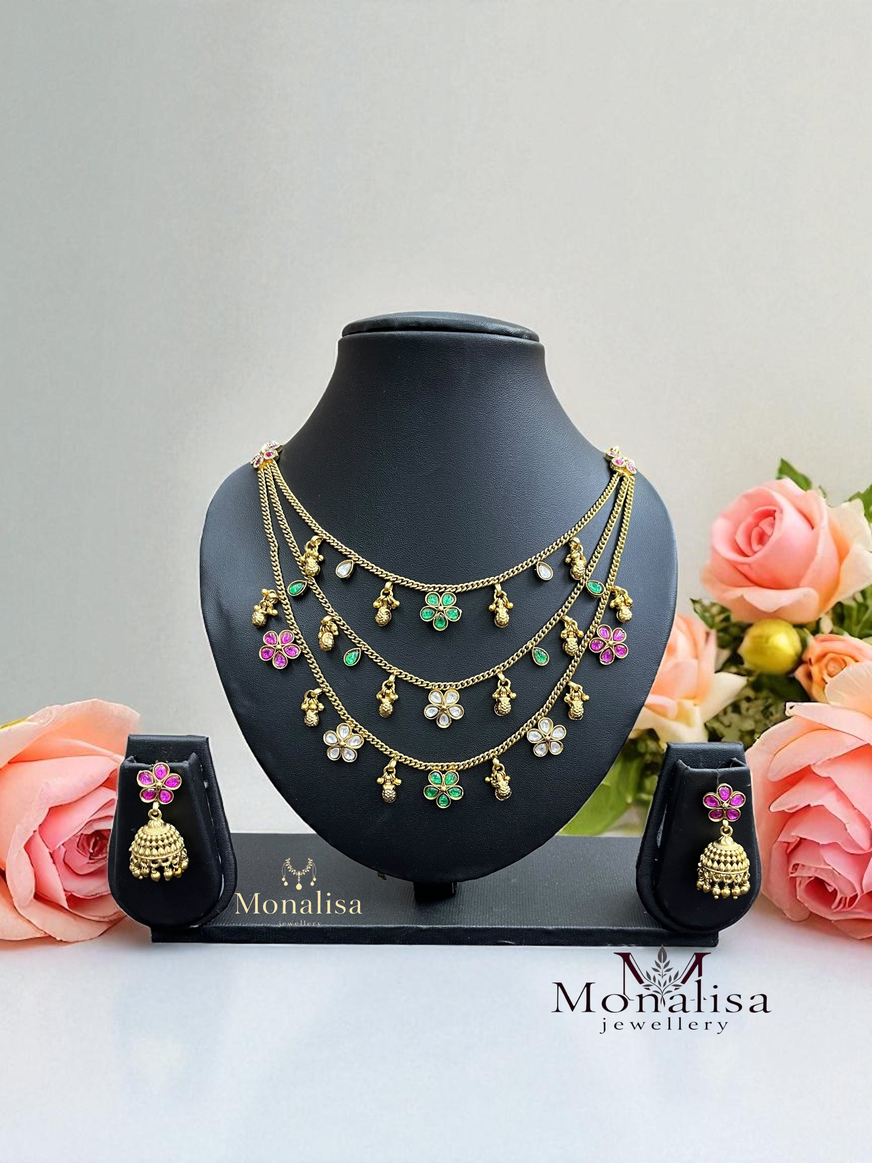 Bhavdeep Antique Designer Necklace Set