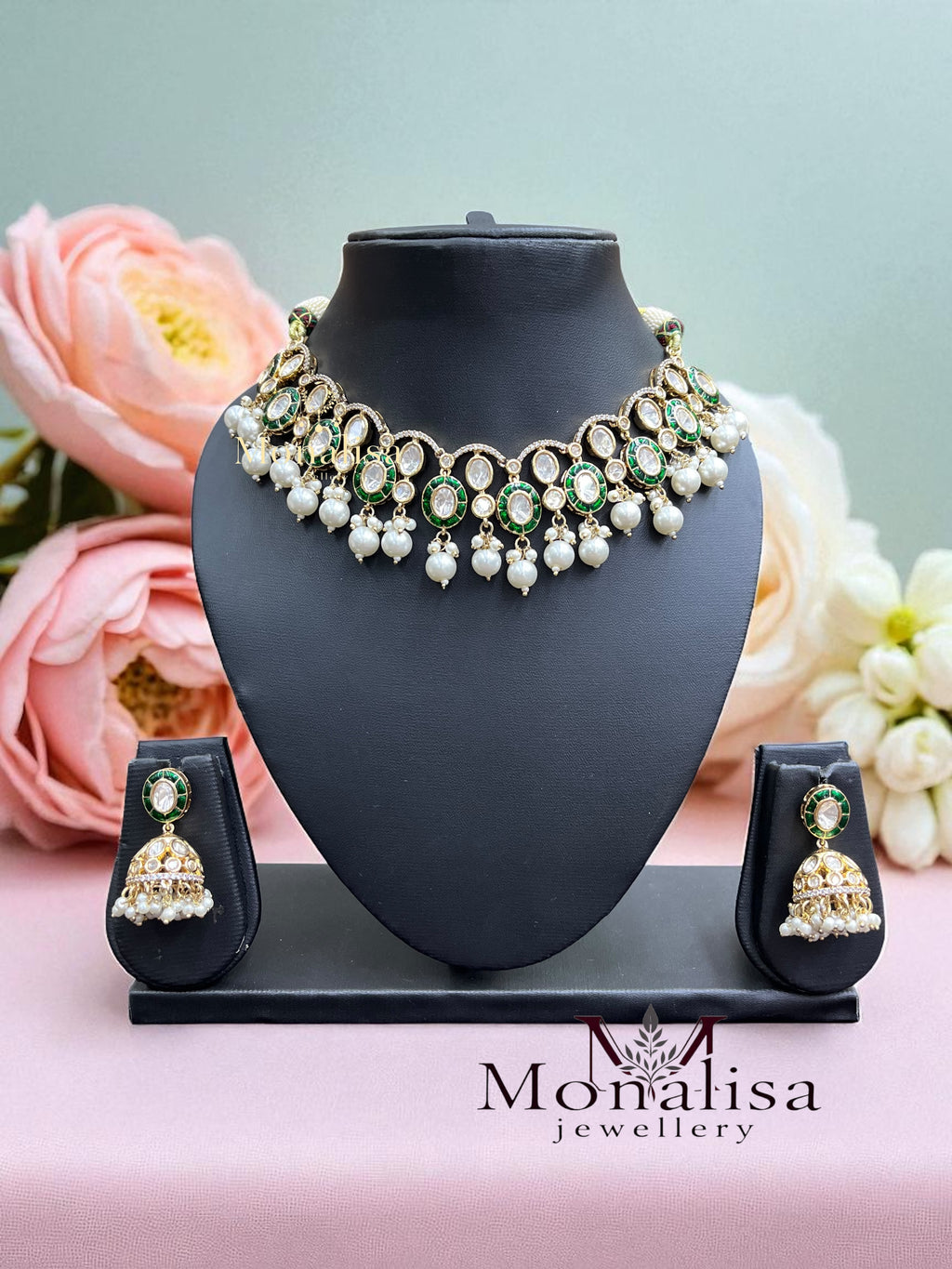 Saryu Polki Designer Necklace Set