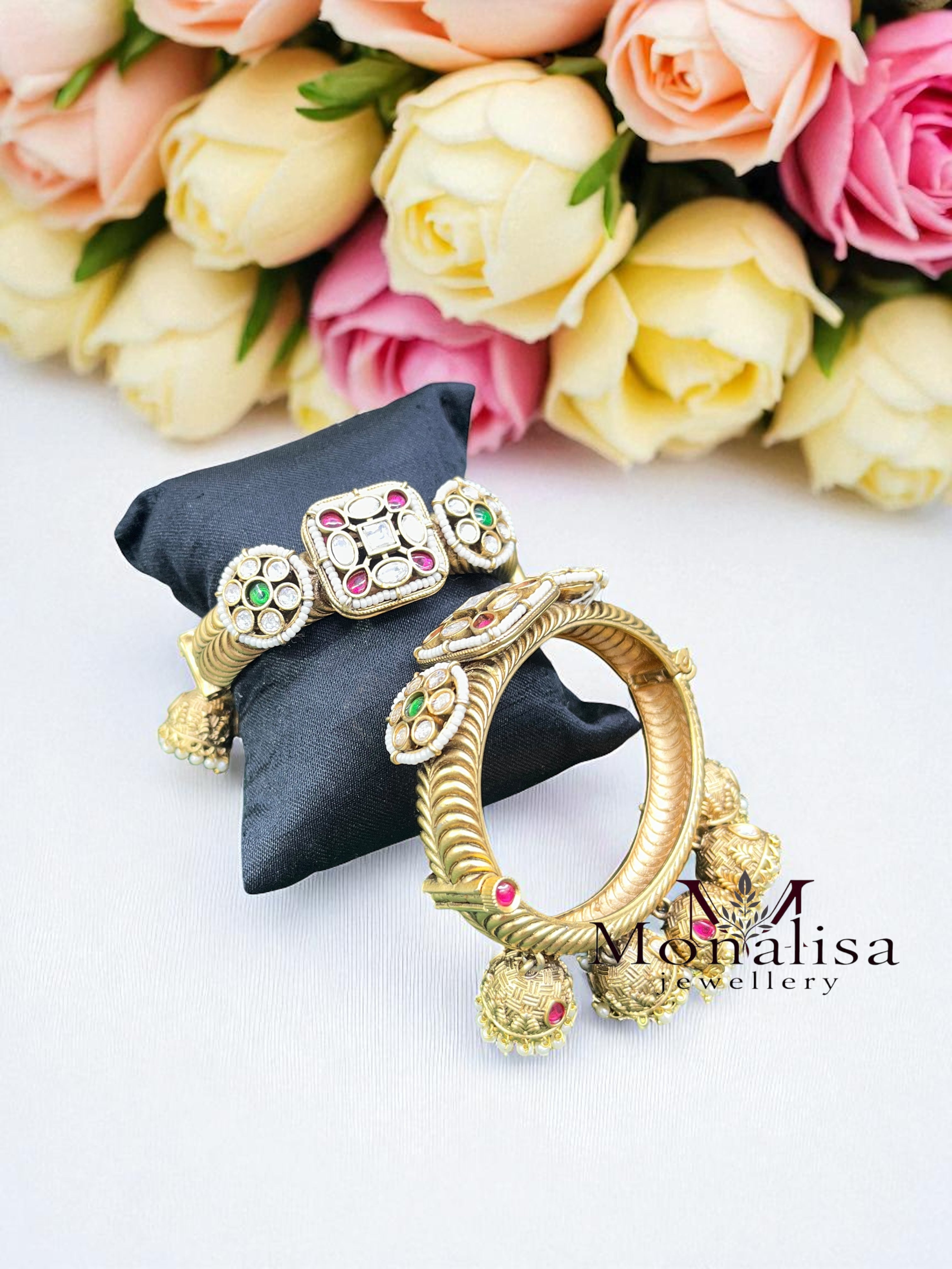 Suchitra Jhumki Antique Designer Bangles