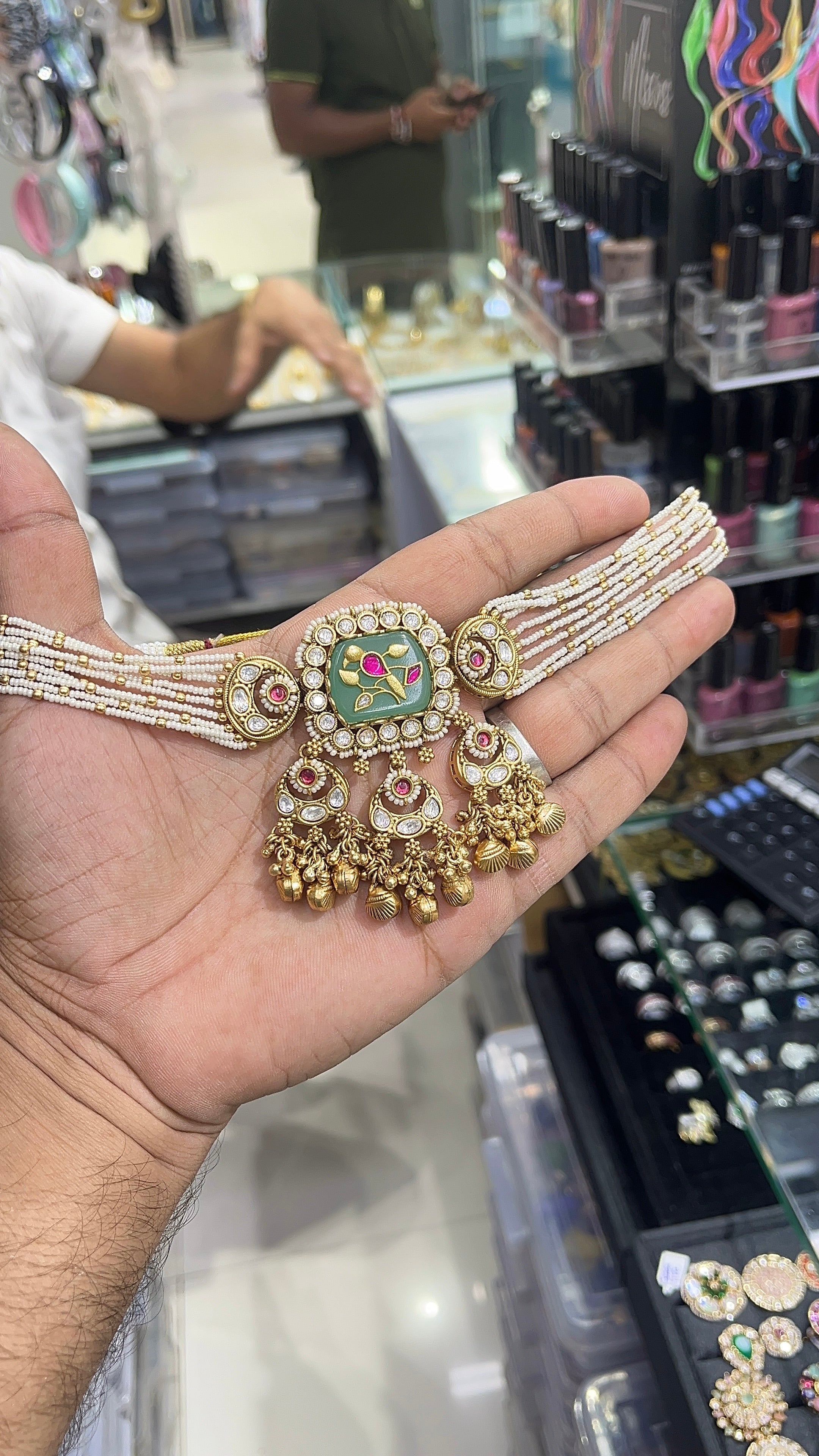 Peacock Antique Designer Choker Set