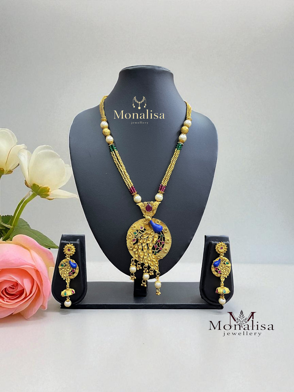 Mayuri Antique Designer Long Necklace