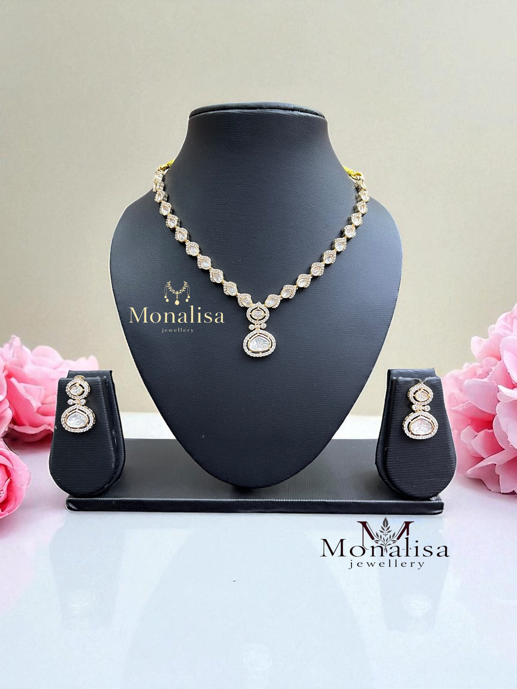 Tara Polki Designer Necklace Set