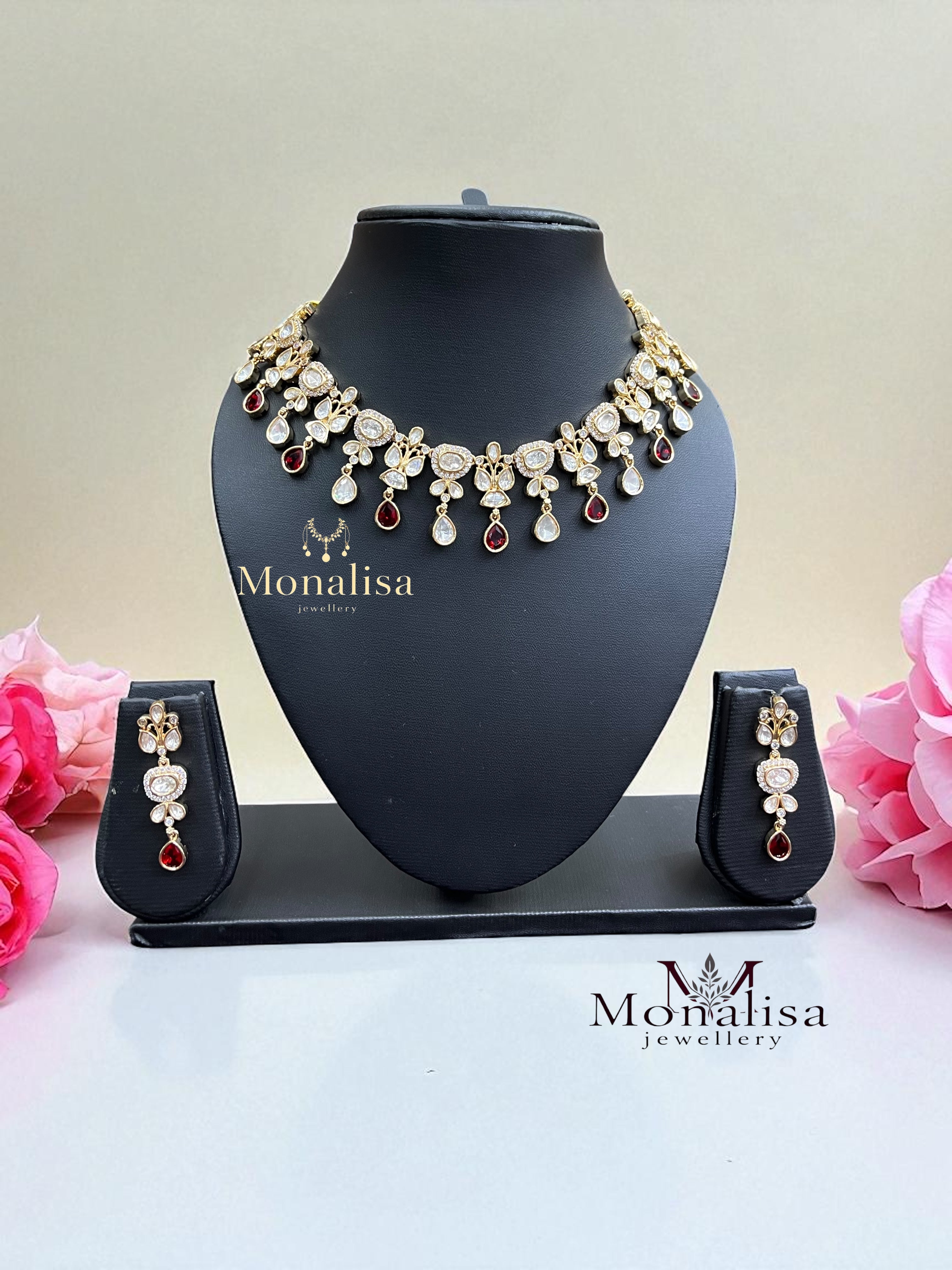 Mahek Polki Designer Necklace Set