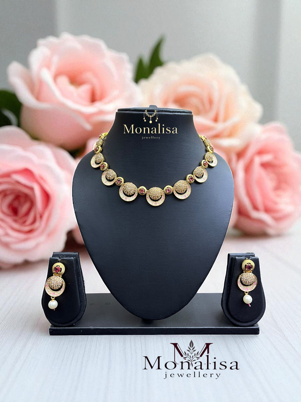 Lavangi Antique Designer Necklace Set
