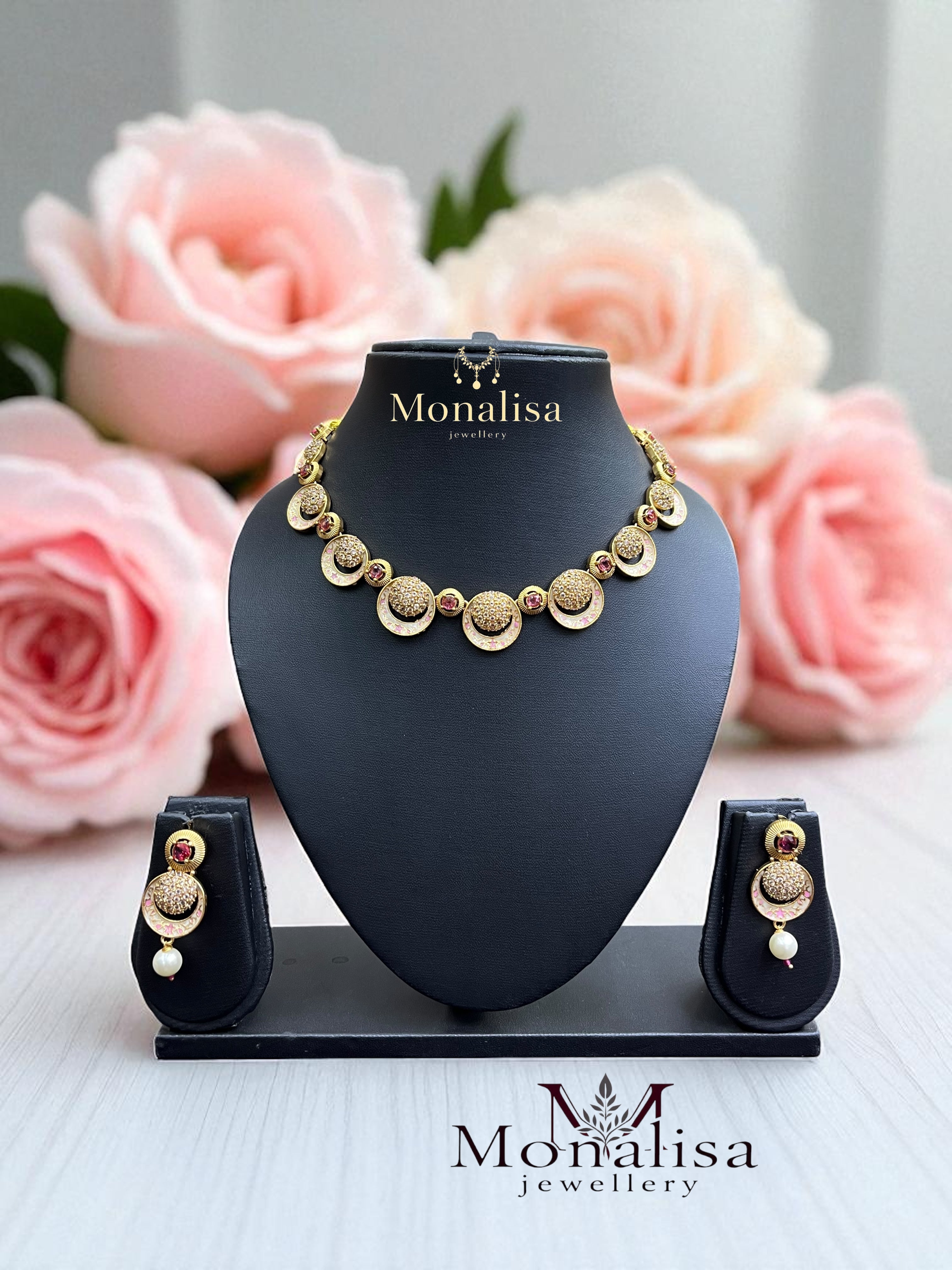 Lavangi Antique Designer Necklace Set