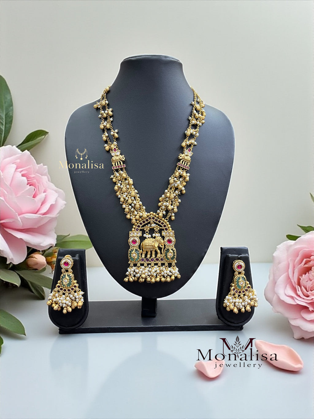 Khushika Antique Designer Necklace Set