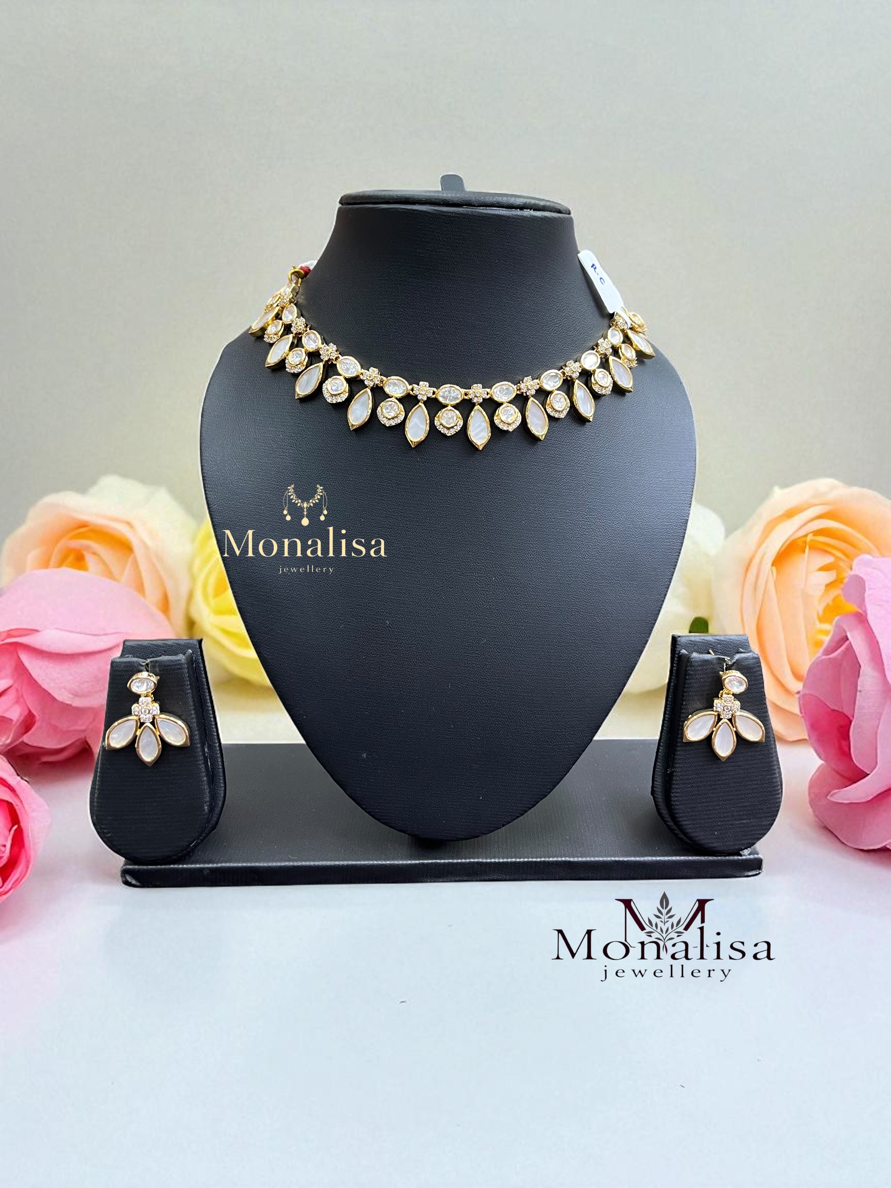 Kashvi Polki Designer Necklace Set