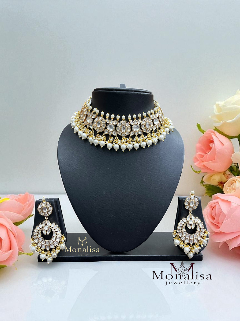 Samrta Polki Designer Necklace Set