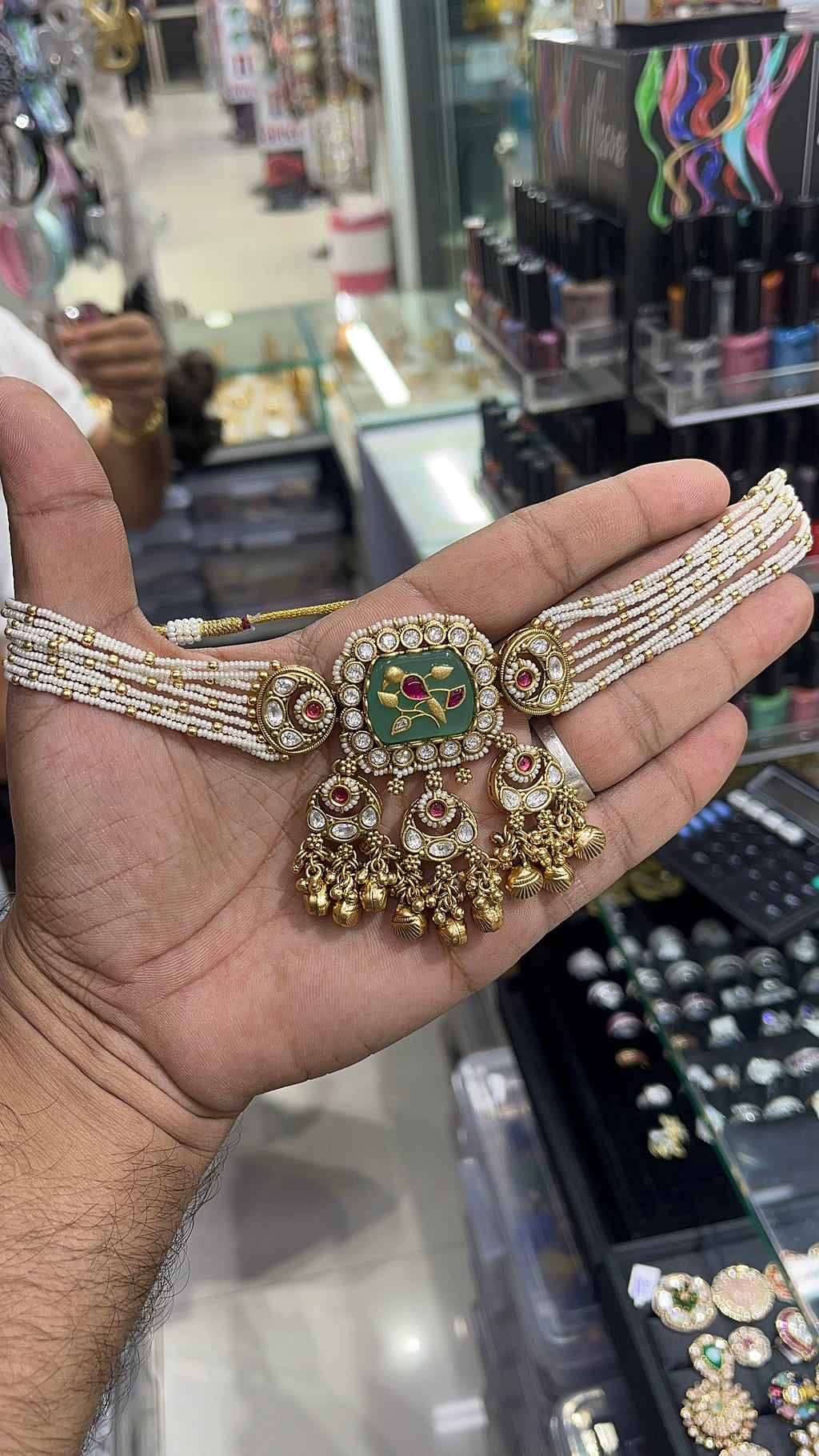 Peacock Antique Designer Choker Set