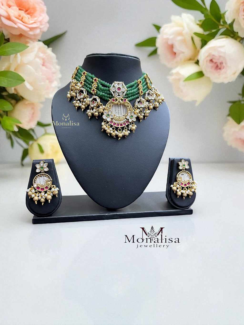 Rajvi Antique Designer Necklace Set