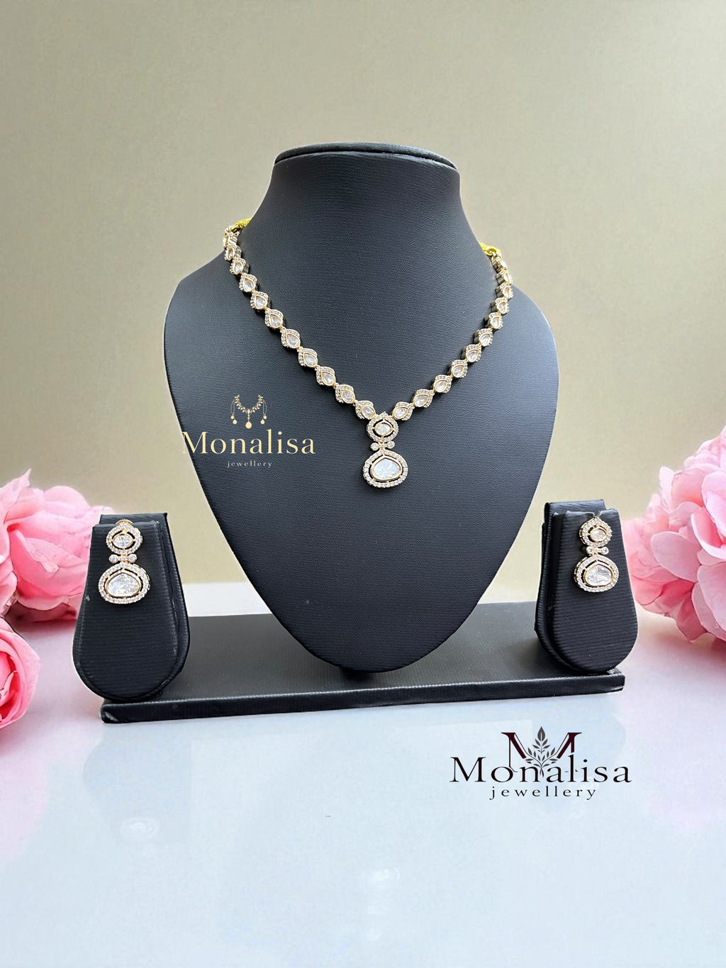 Tara Polki Designer Necklace Set