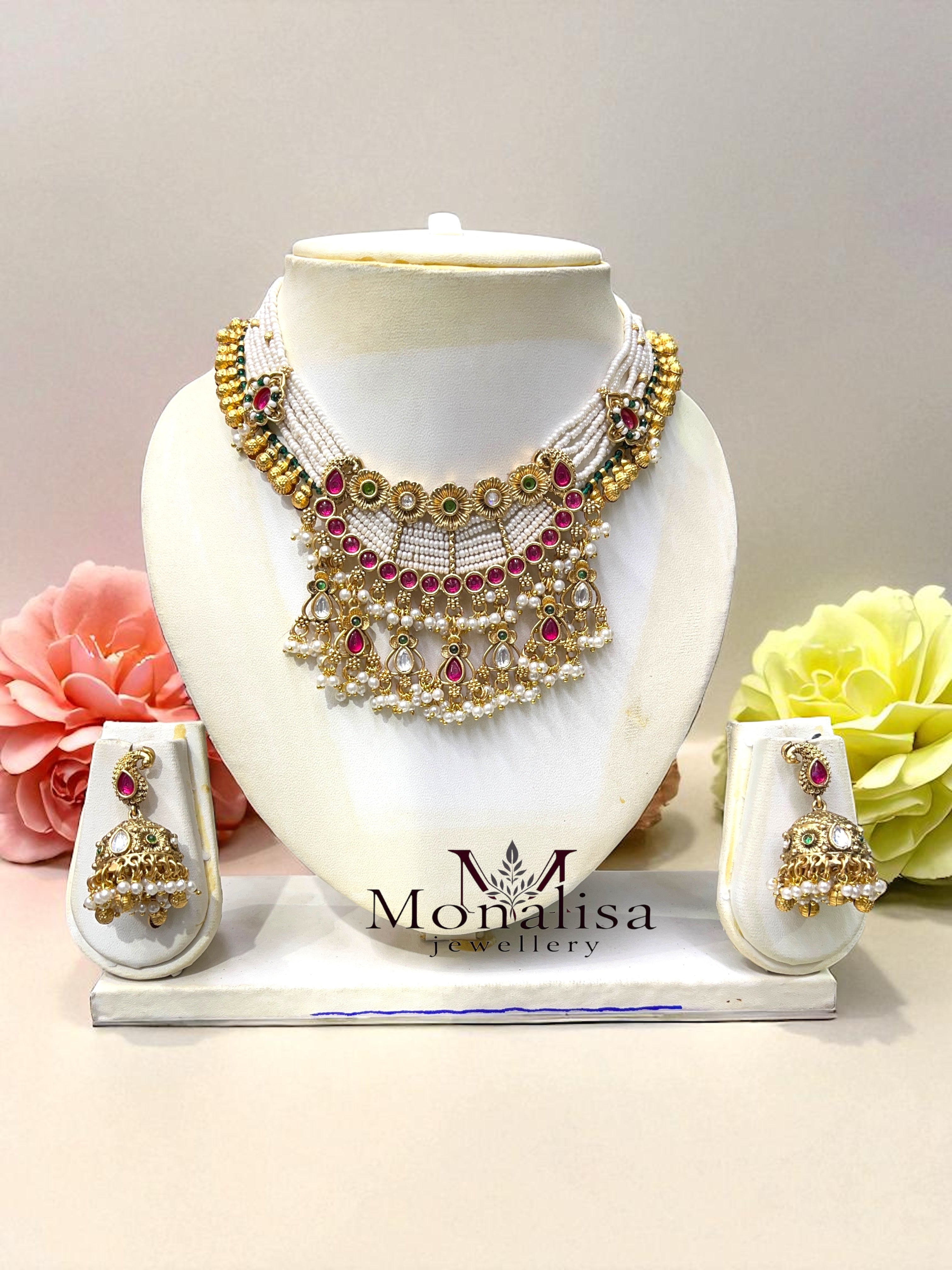 Neha Antique Designer Necklace Set