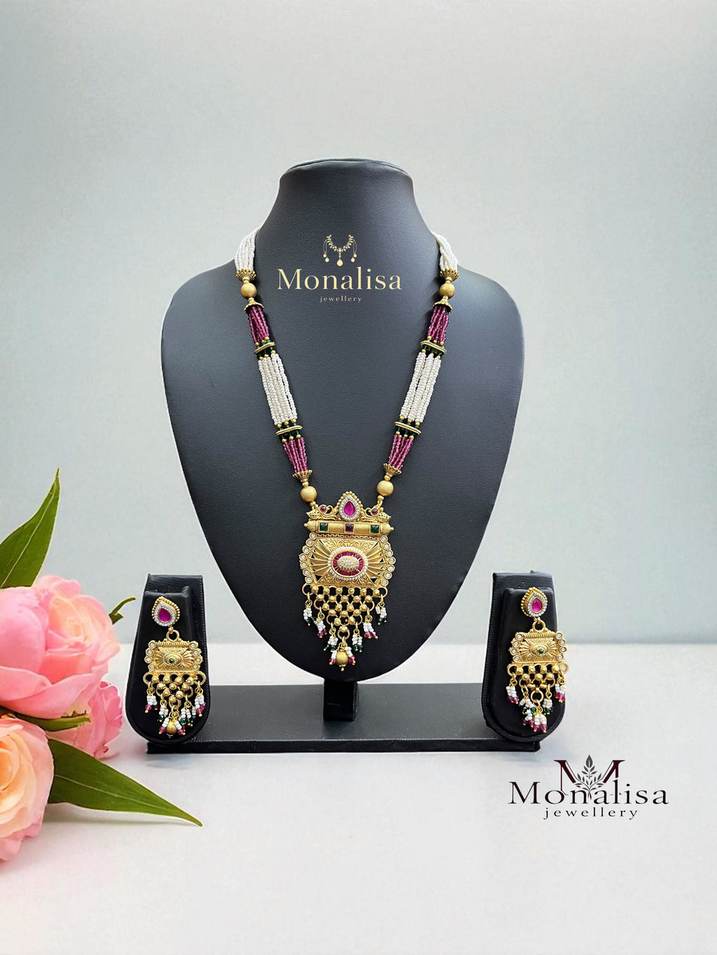 Saaj Antique Designer Long Necklace