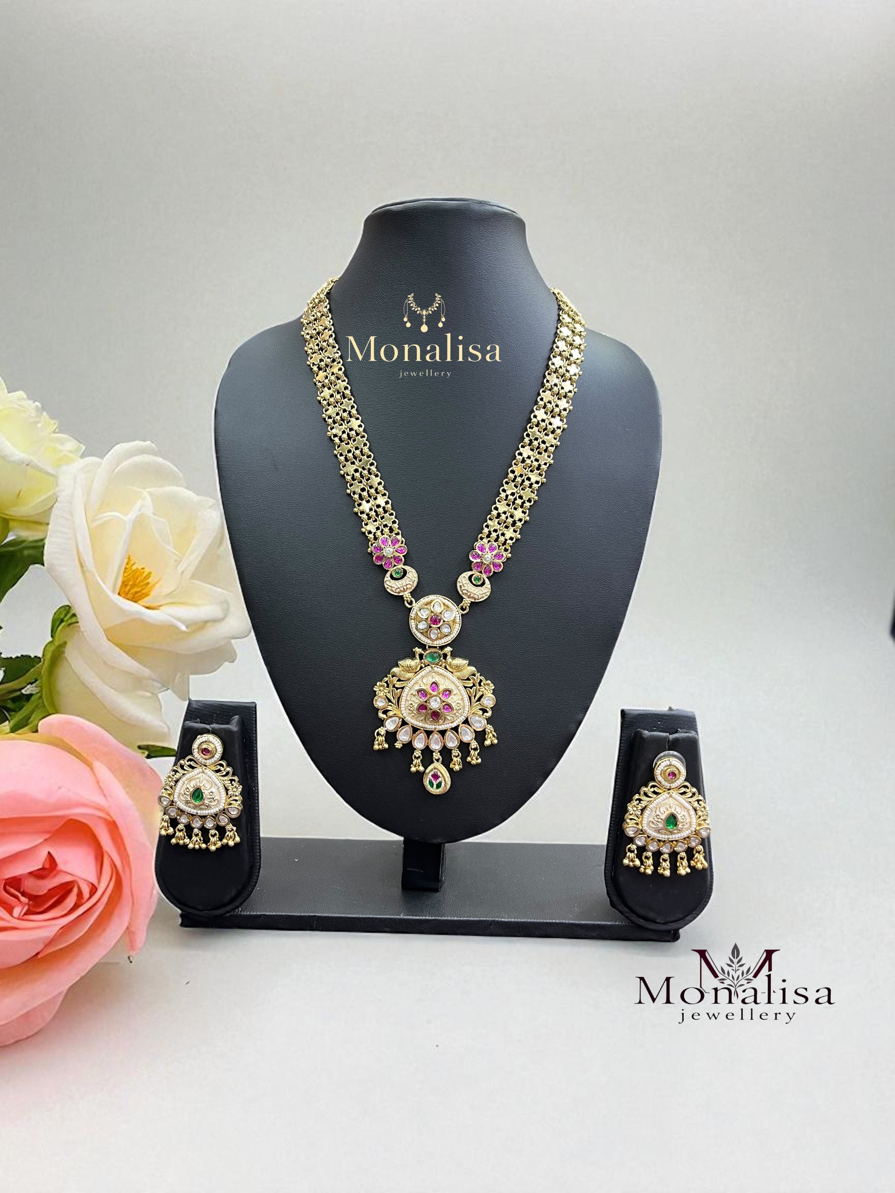 Neetal Antique Designer Long Necklace