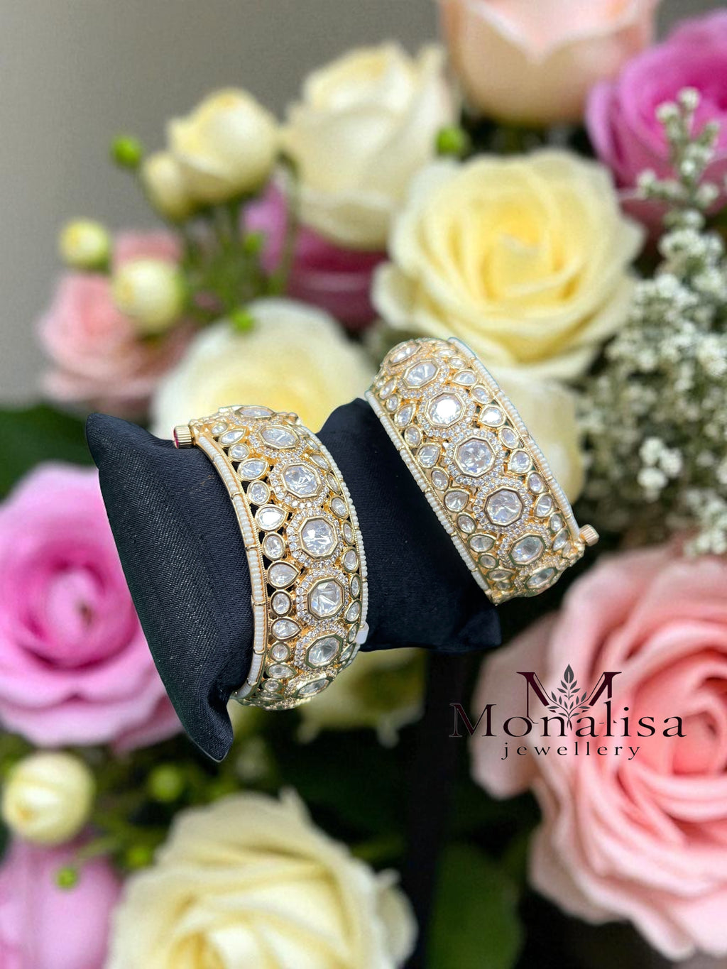 Rani Polki Designer Bangles